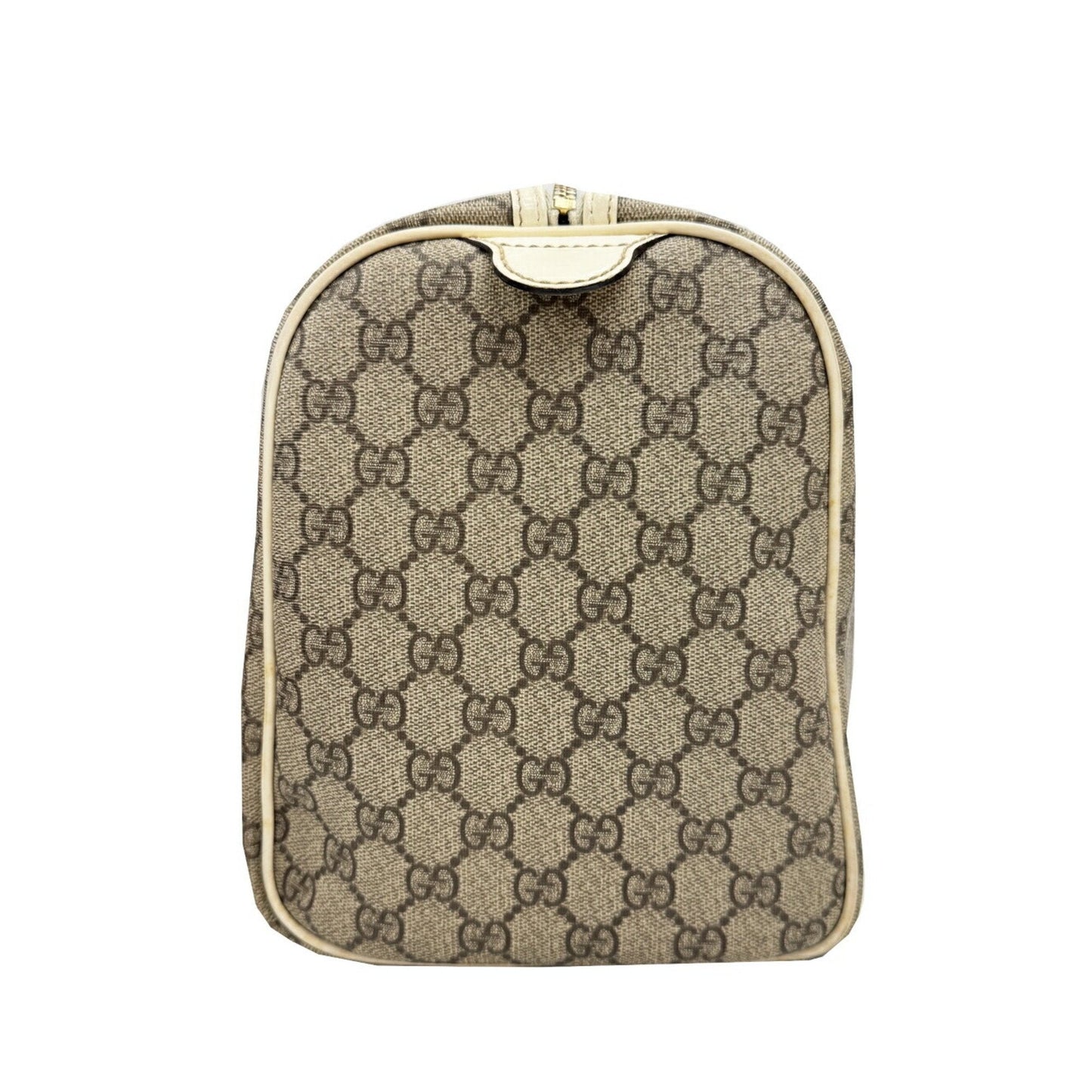 Gucci Gray Gg Supreme Boston Bag Handbag ( )