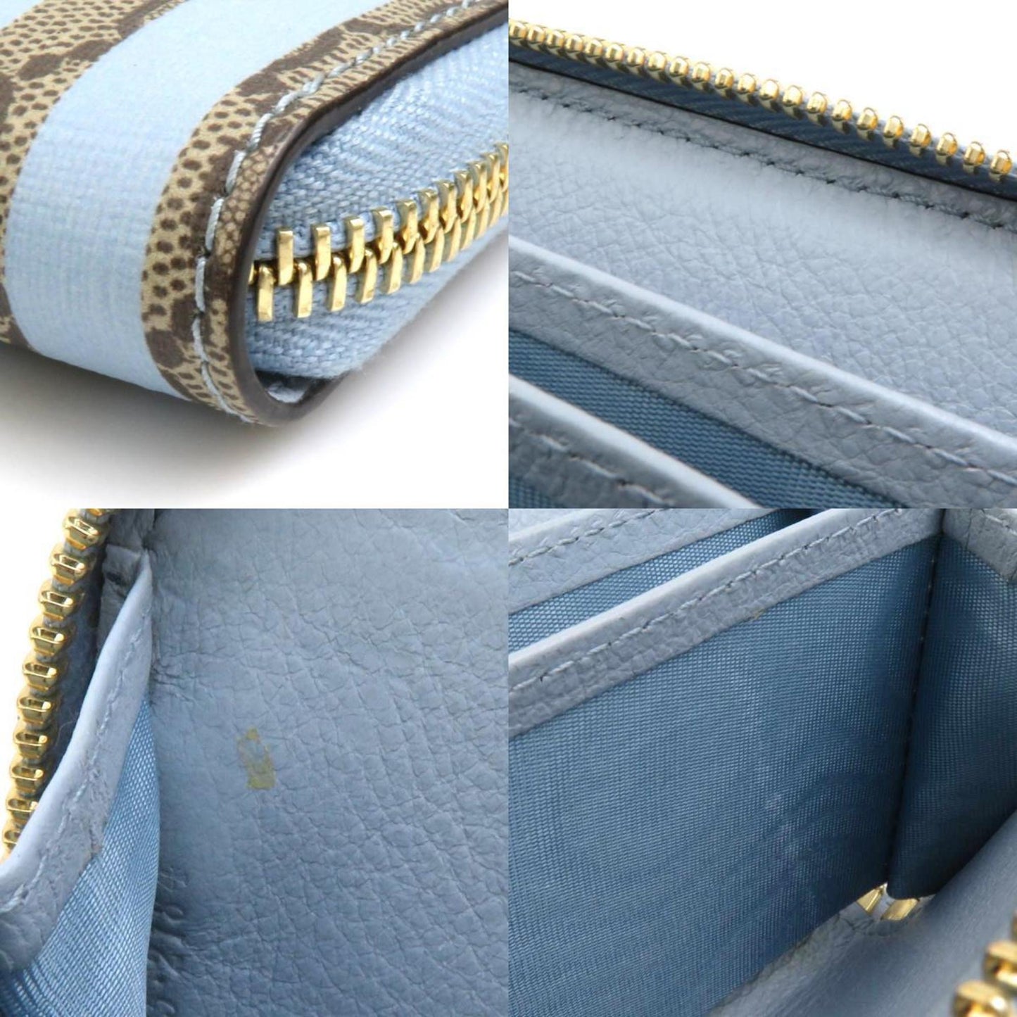 Gucci Blue Brown Gg Supreme Canvas Coin Purse/Coin Case ( )