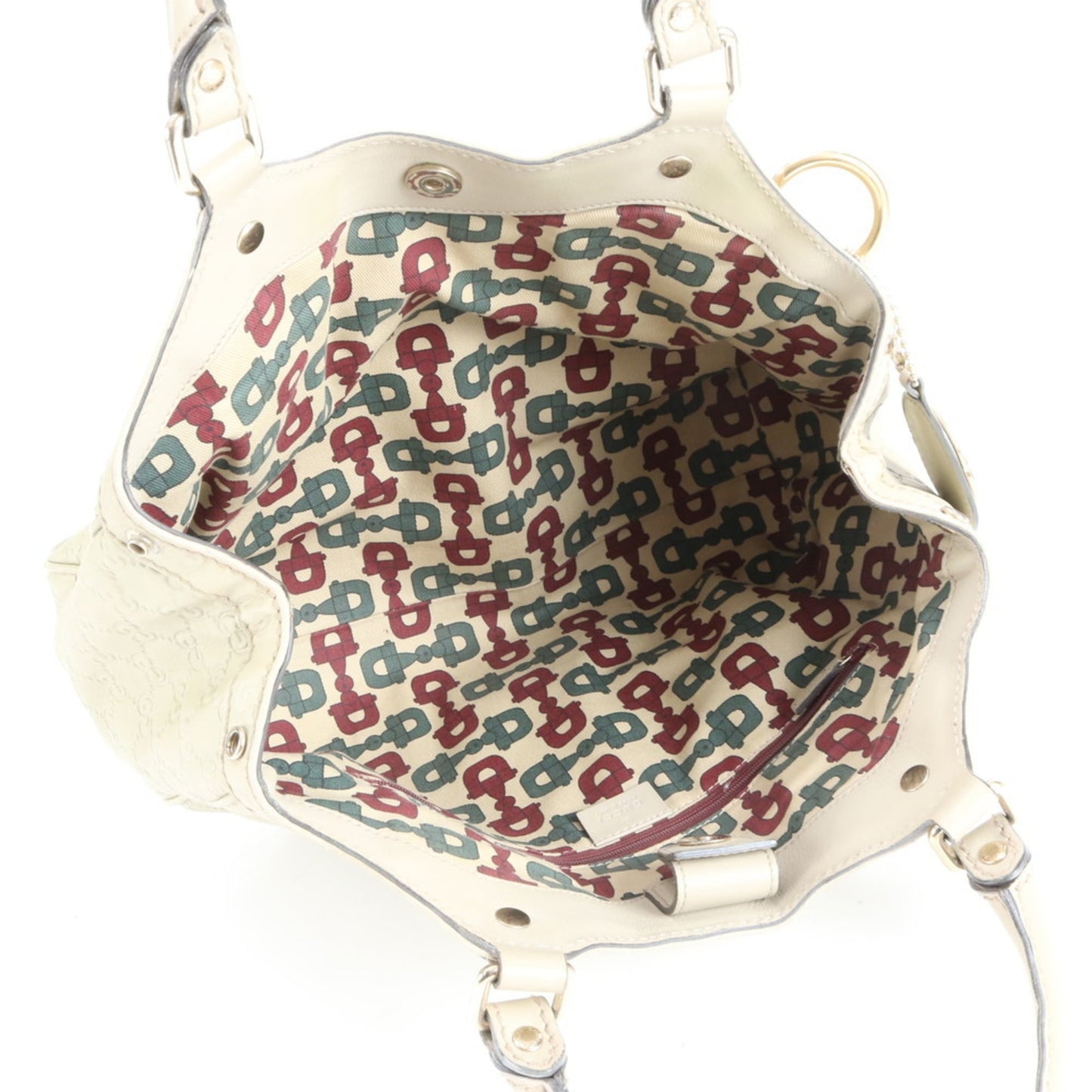 Gucci Beige Leather Tote Bag ( )