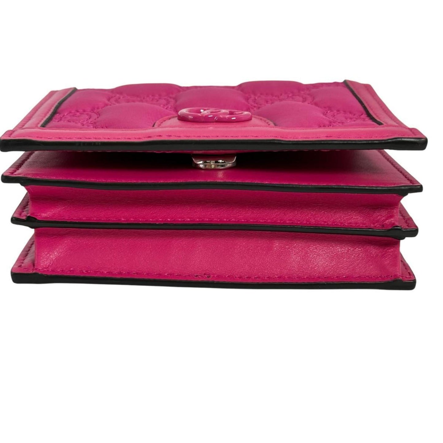 Gucci Pink Nylon Leather Handbag ( )
