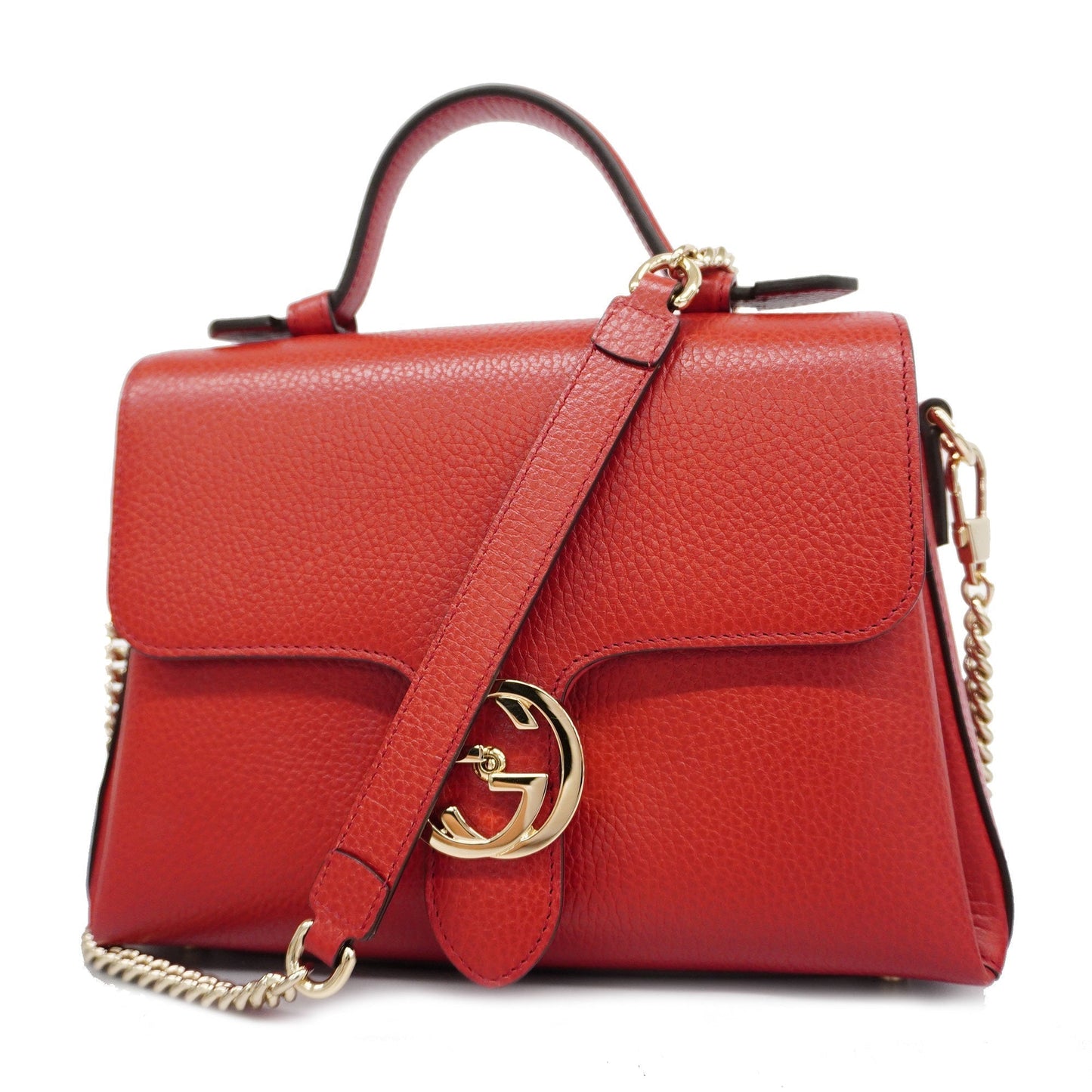 GUCCI Auth  2way Bag Interlocking G 2way Bag Interlocking G 510302 Women's Leathe