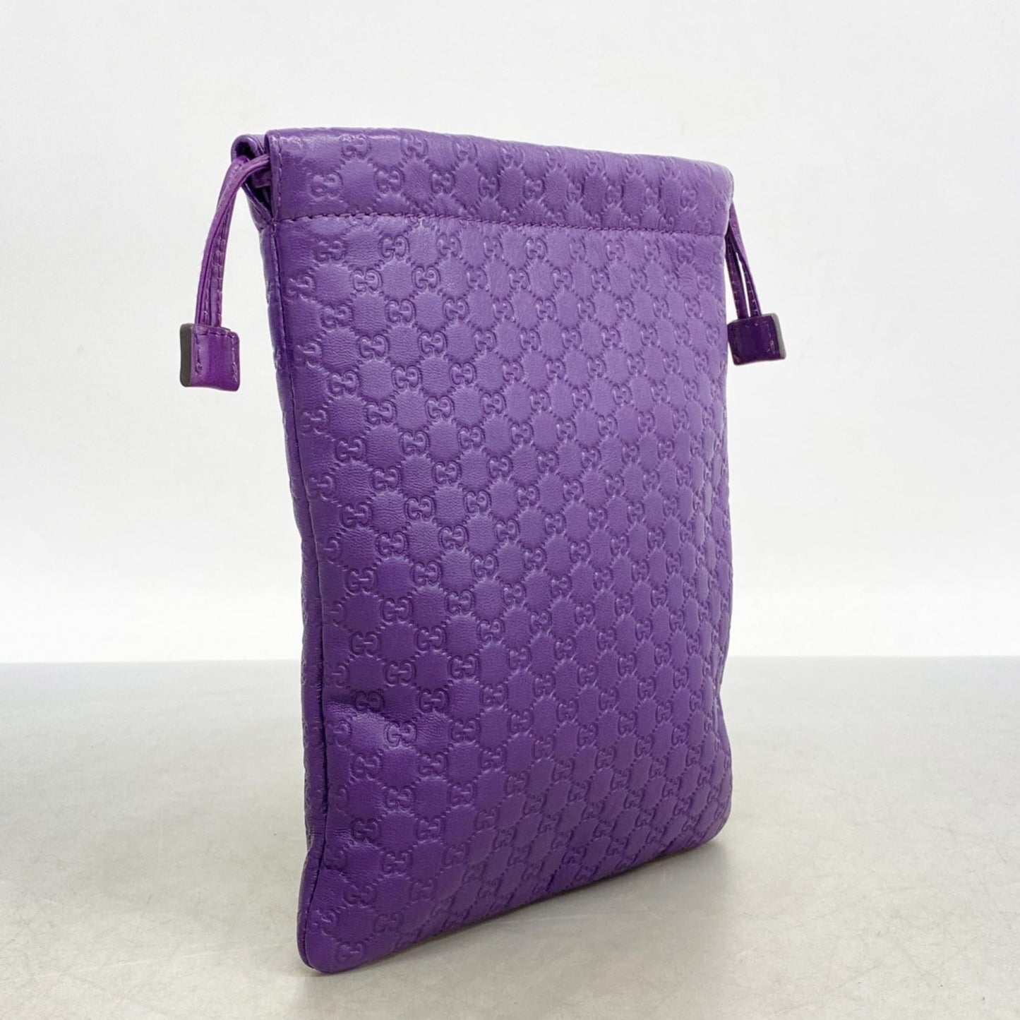 Gucci Purple Leather Pouch ( )