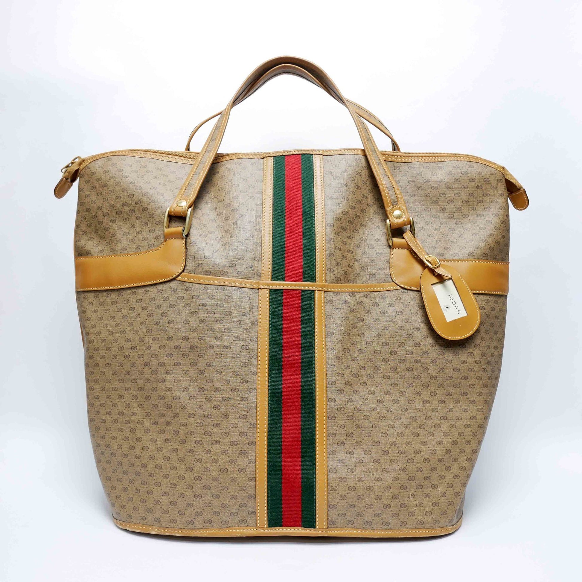 Gucci Boston Beige Leather Tote