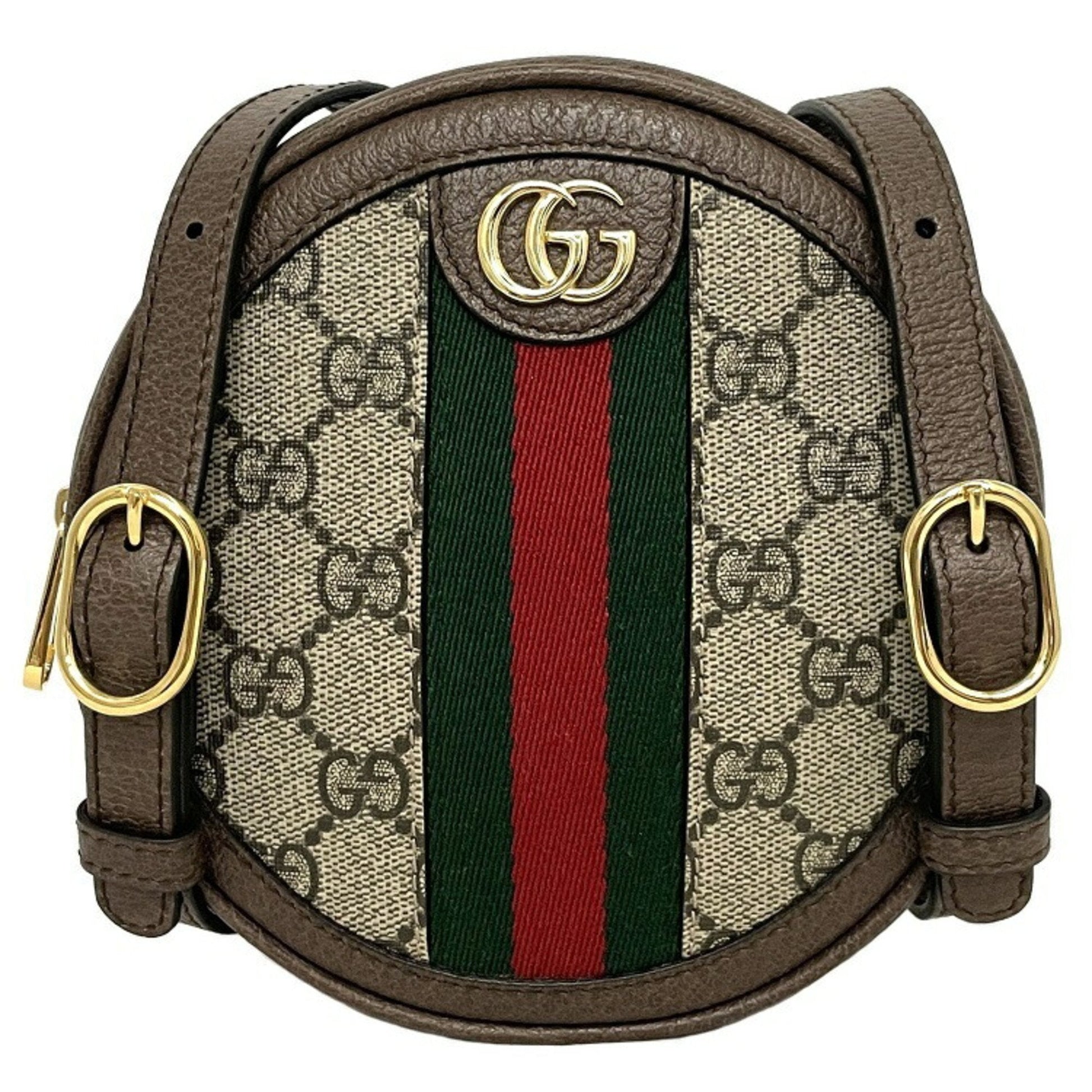 Gucci Sherry Line Beige Leather PVC Backpack