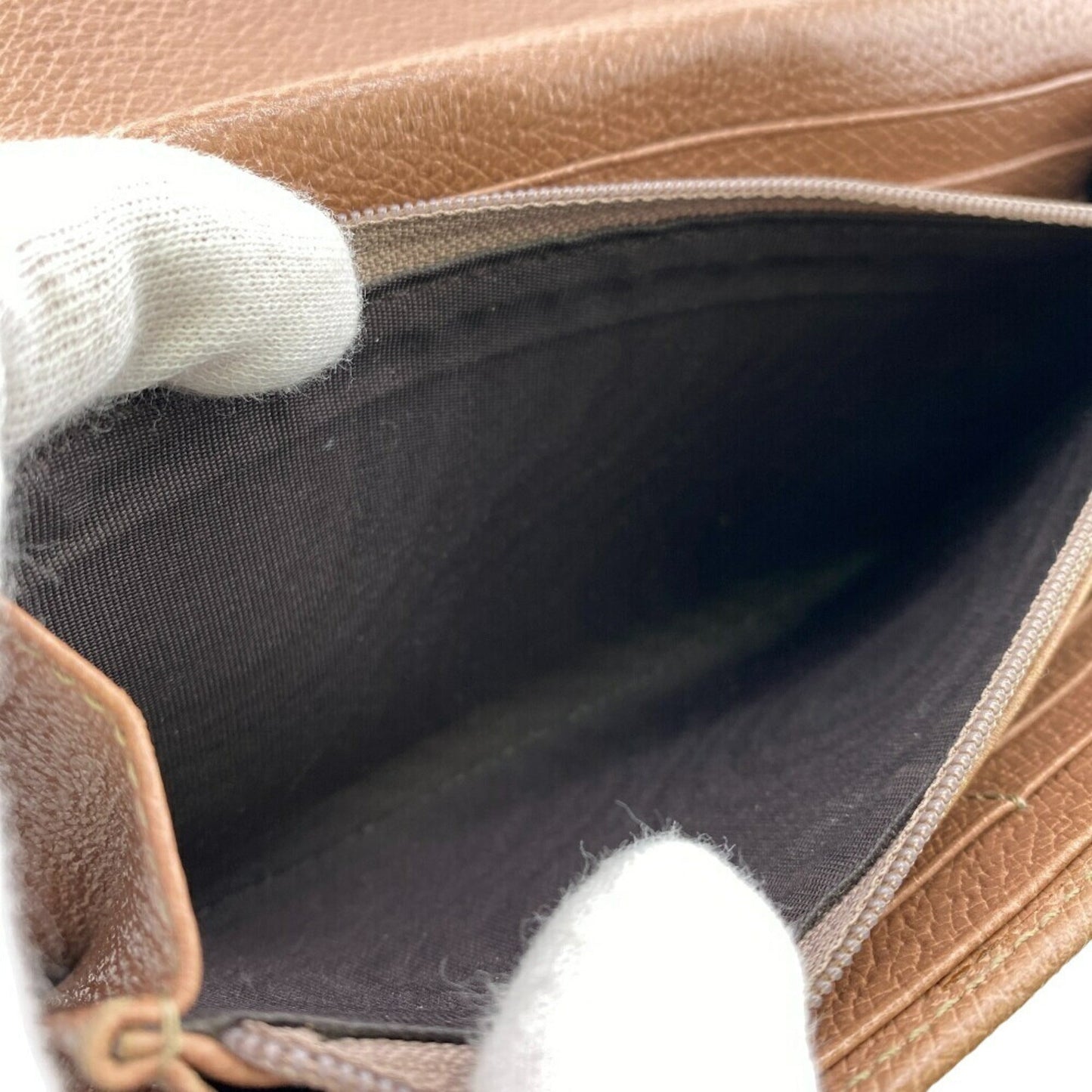 Gucci Beige Pink Canvas Leather Long Wallet (Bi-Fold) ( )