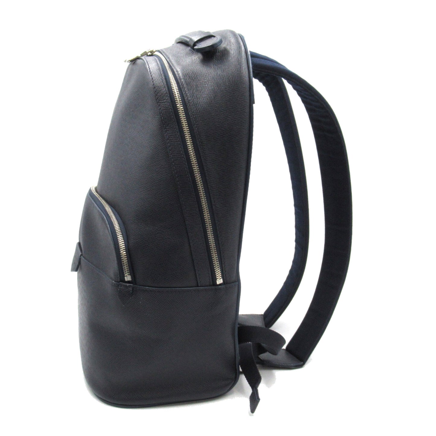 LOUIS VUITTON Anton Backpack Navy Blue Marine Taiga leather