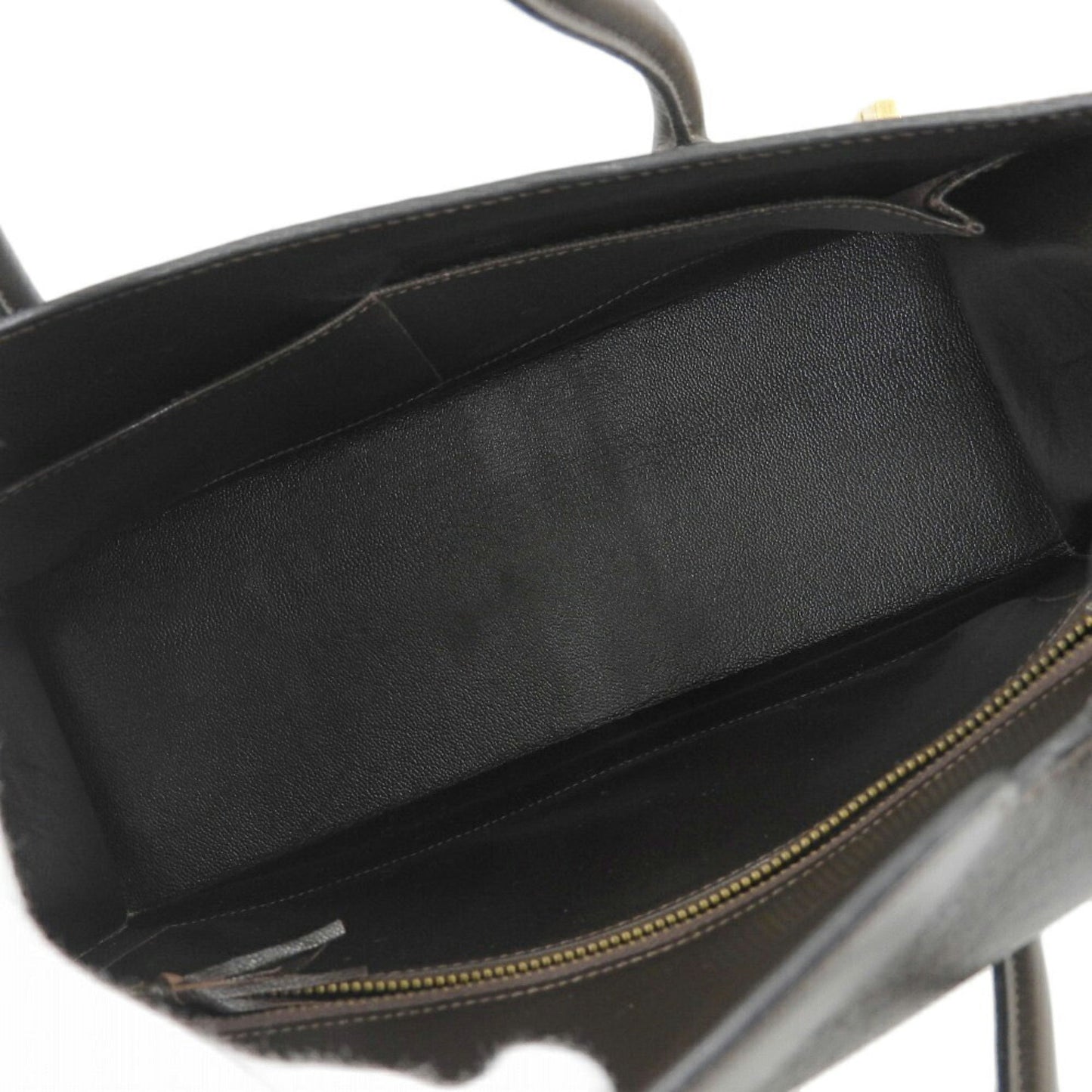 Hermes Chocolat Box Calf Leather Handbag ( )