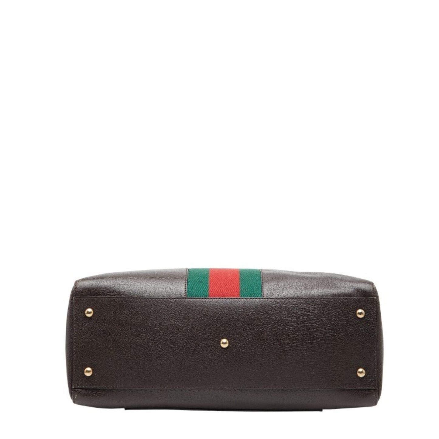 Gucci Brown Leather Boston Bag Shoulder Bag ( )