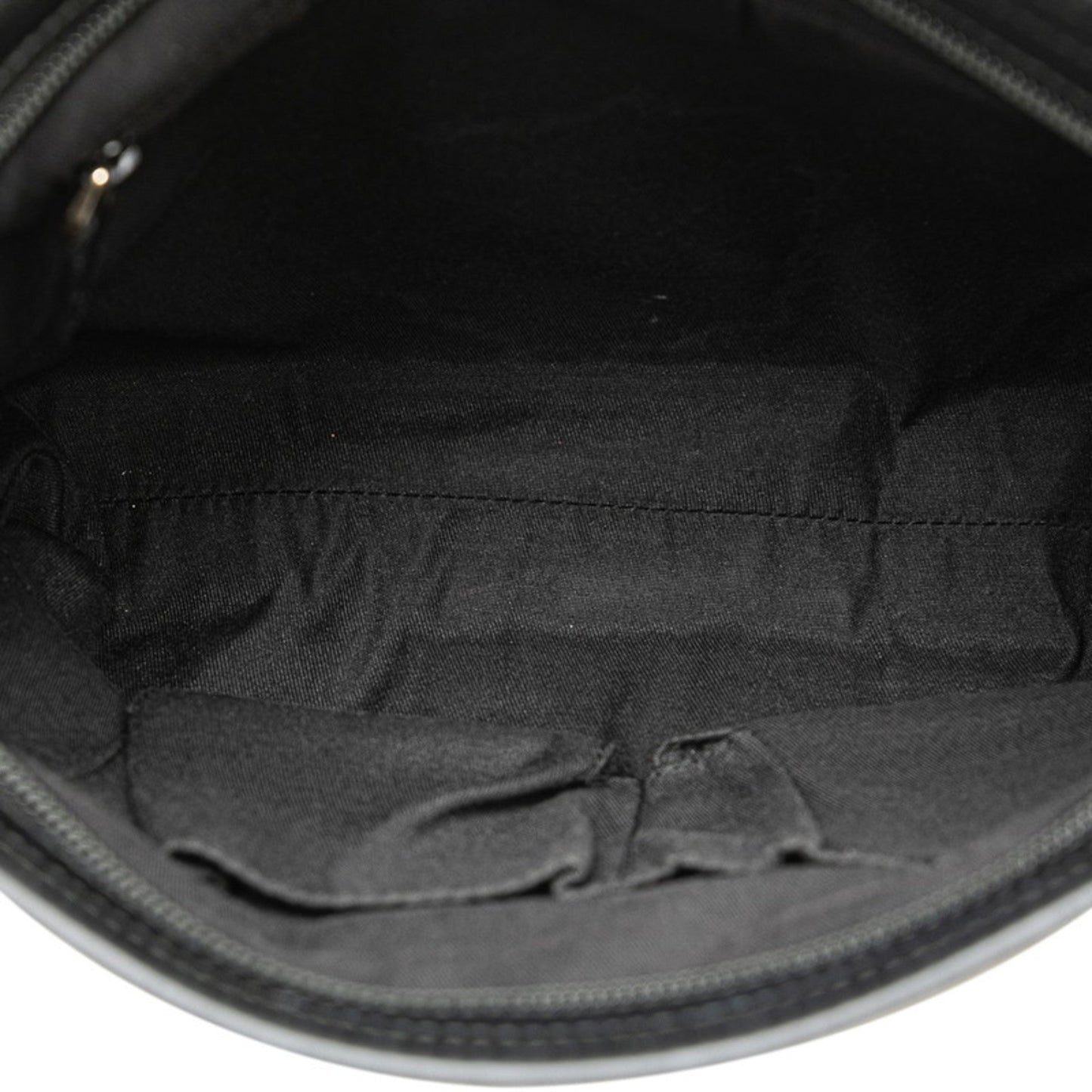 Gucci Beige Black Canvas Leather Shoulder Bag ( )