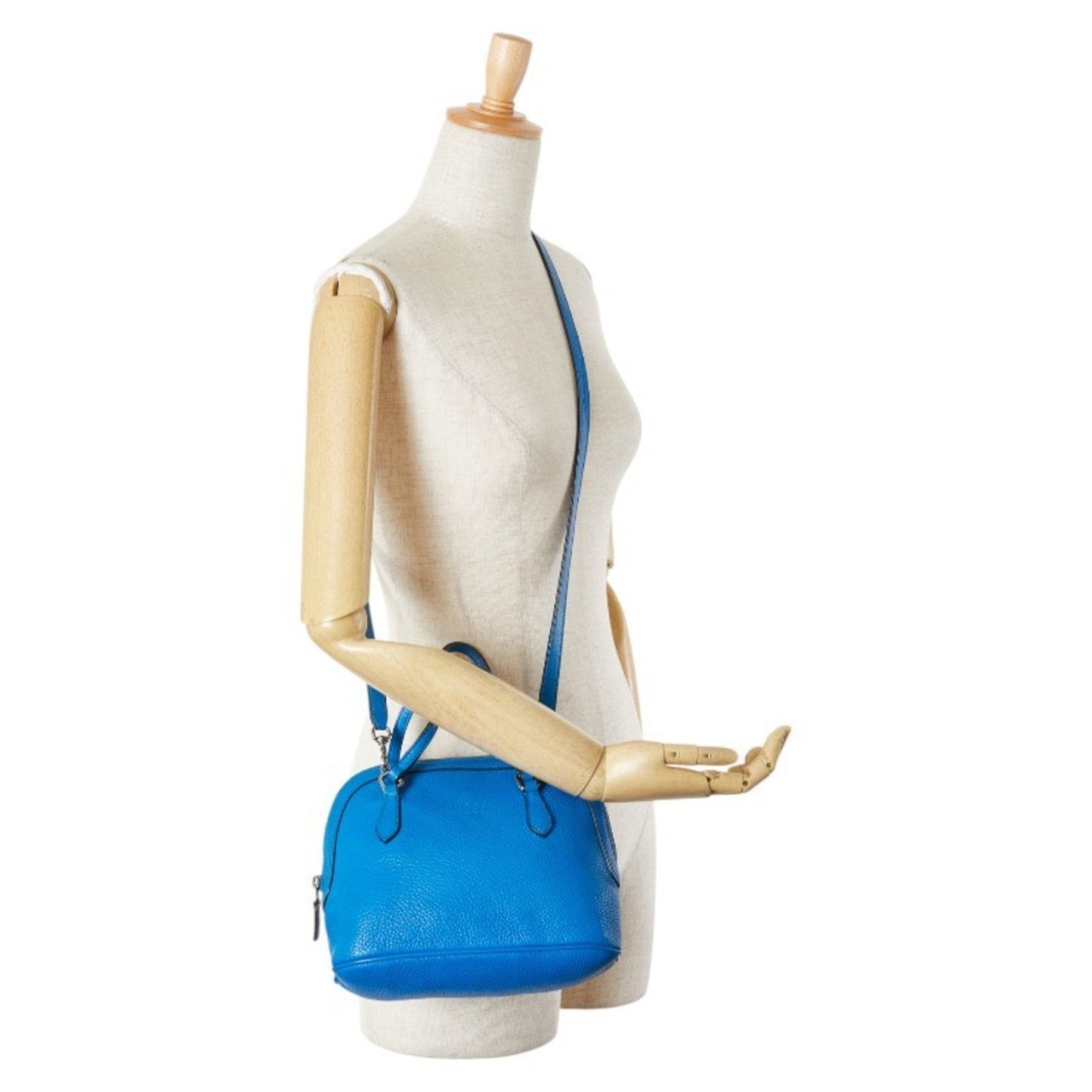 Gucci Blue Leather Handbag Shoulder Bag ( )