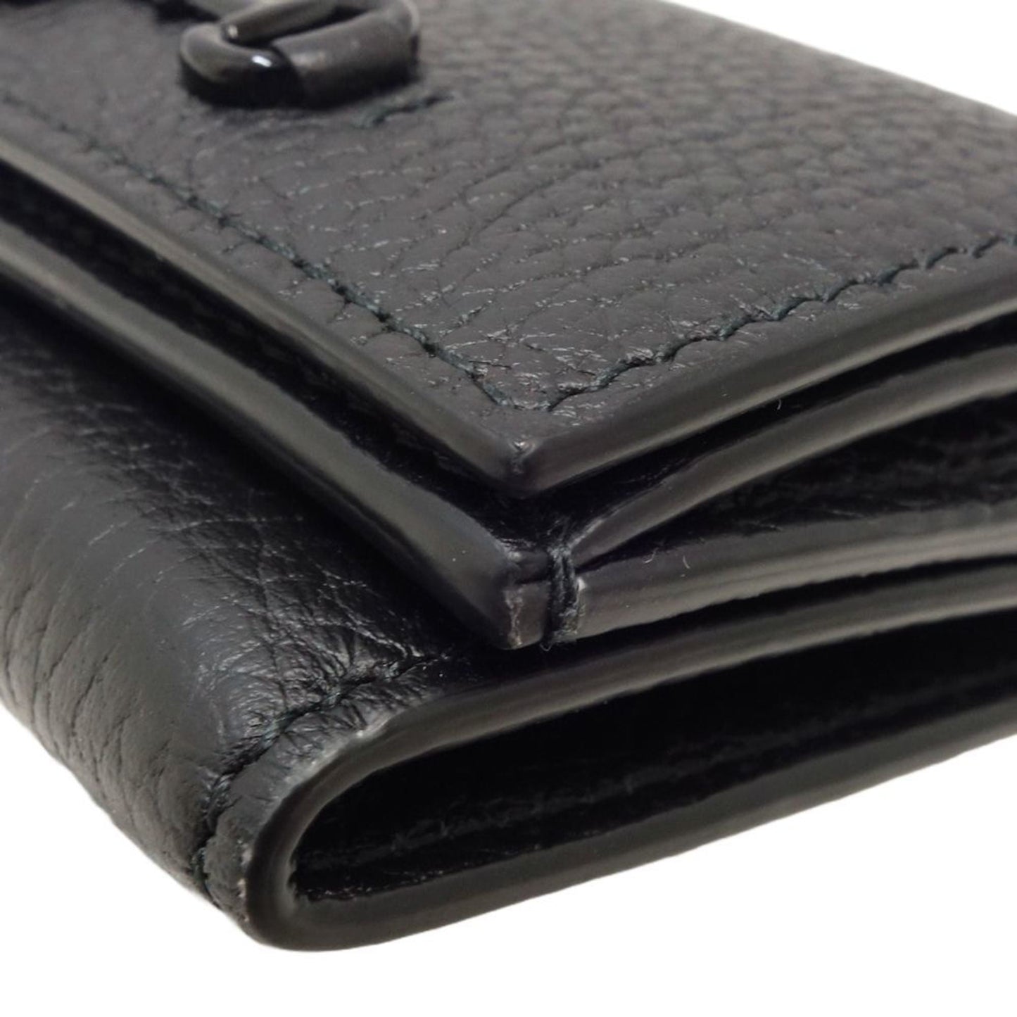Gucci Black Leather Wallet (Tri-Fold) ( )