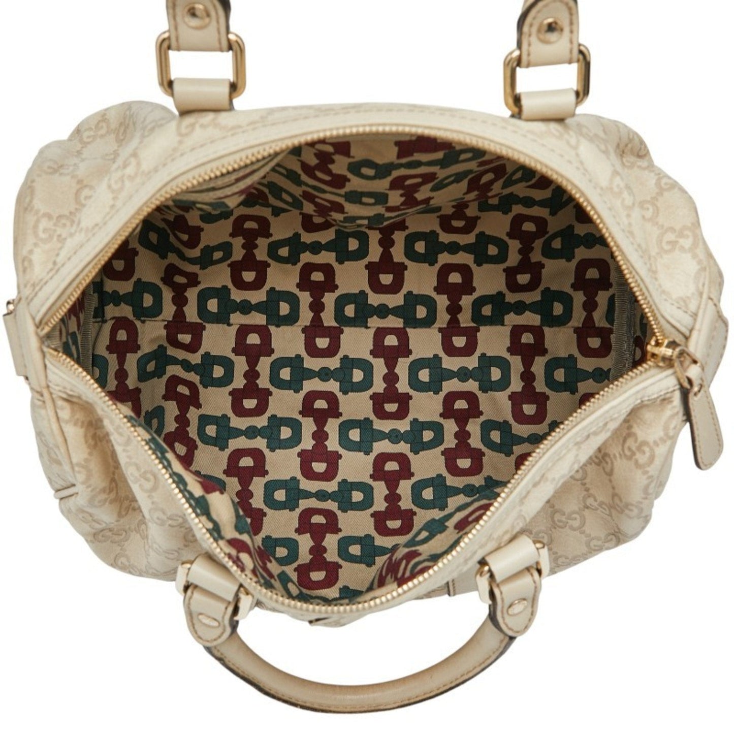 Gucci Ivory Leather Handbag ( )
