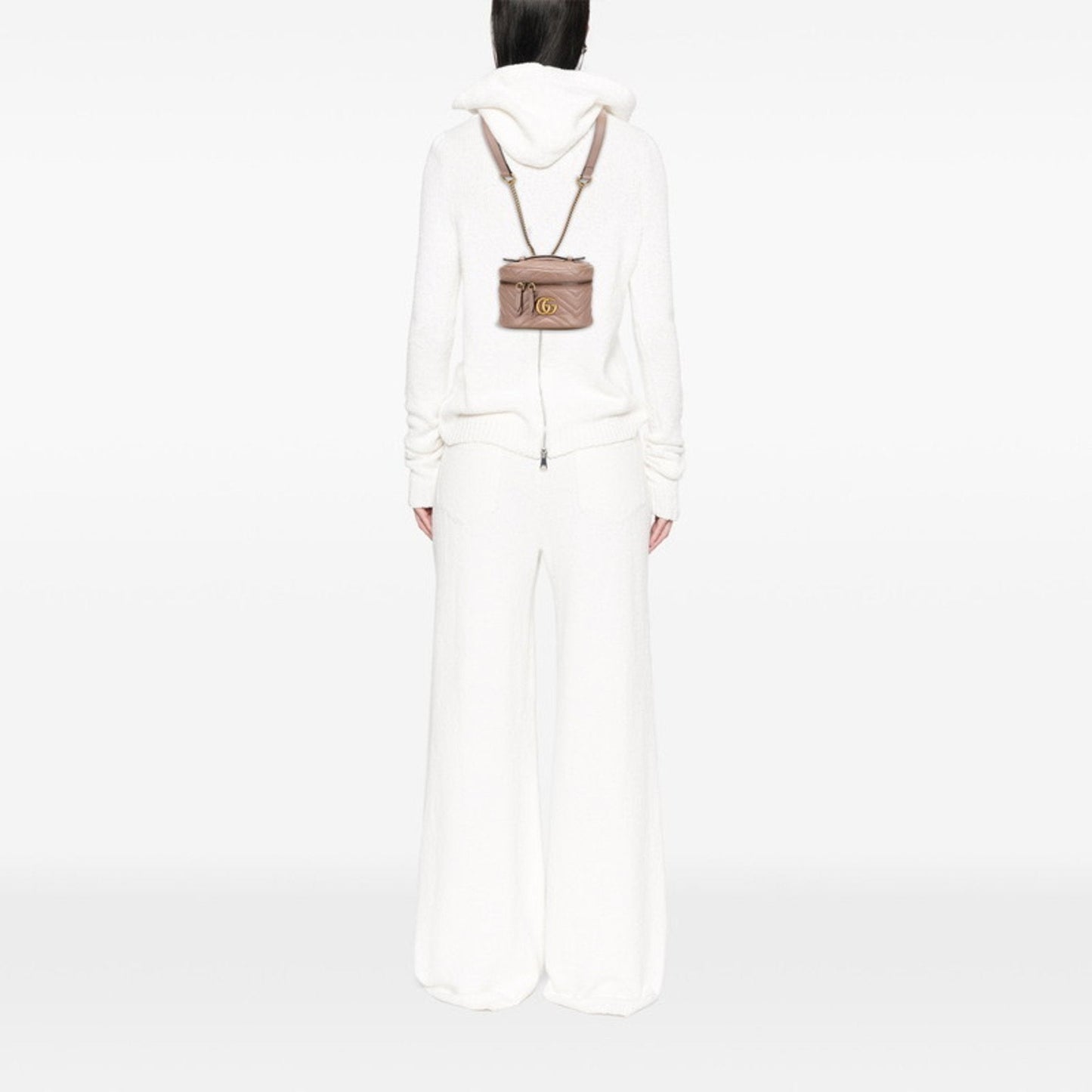 Gucci Gg Marmont Beige Quilting Backpack ( )