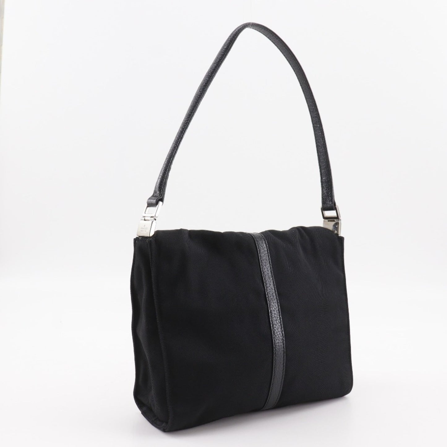 Gucci Black Nylon Canvas Shoulder Bag ( )