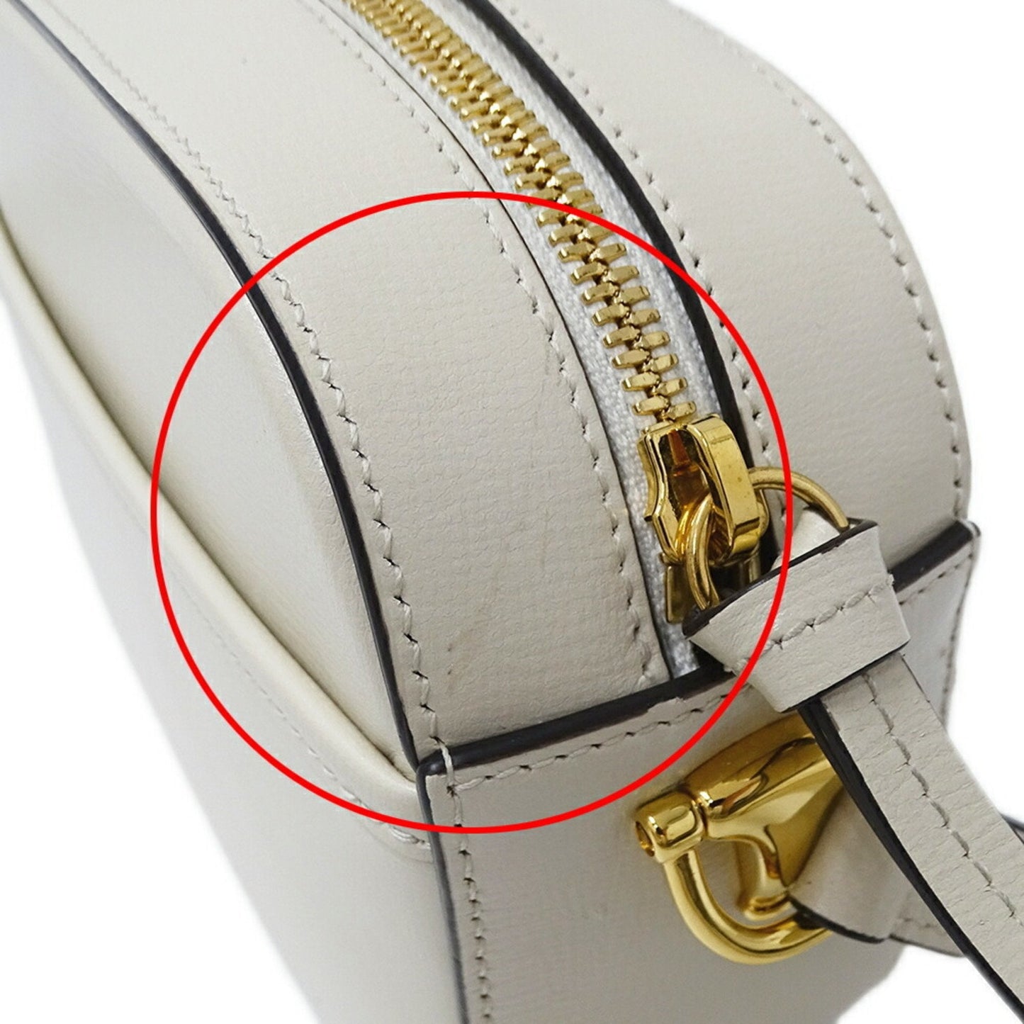 Gucci White Leather Shoulder Bag ( )
