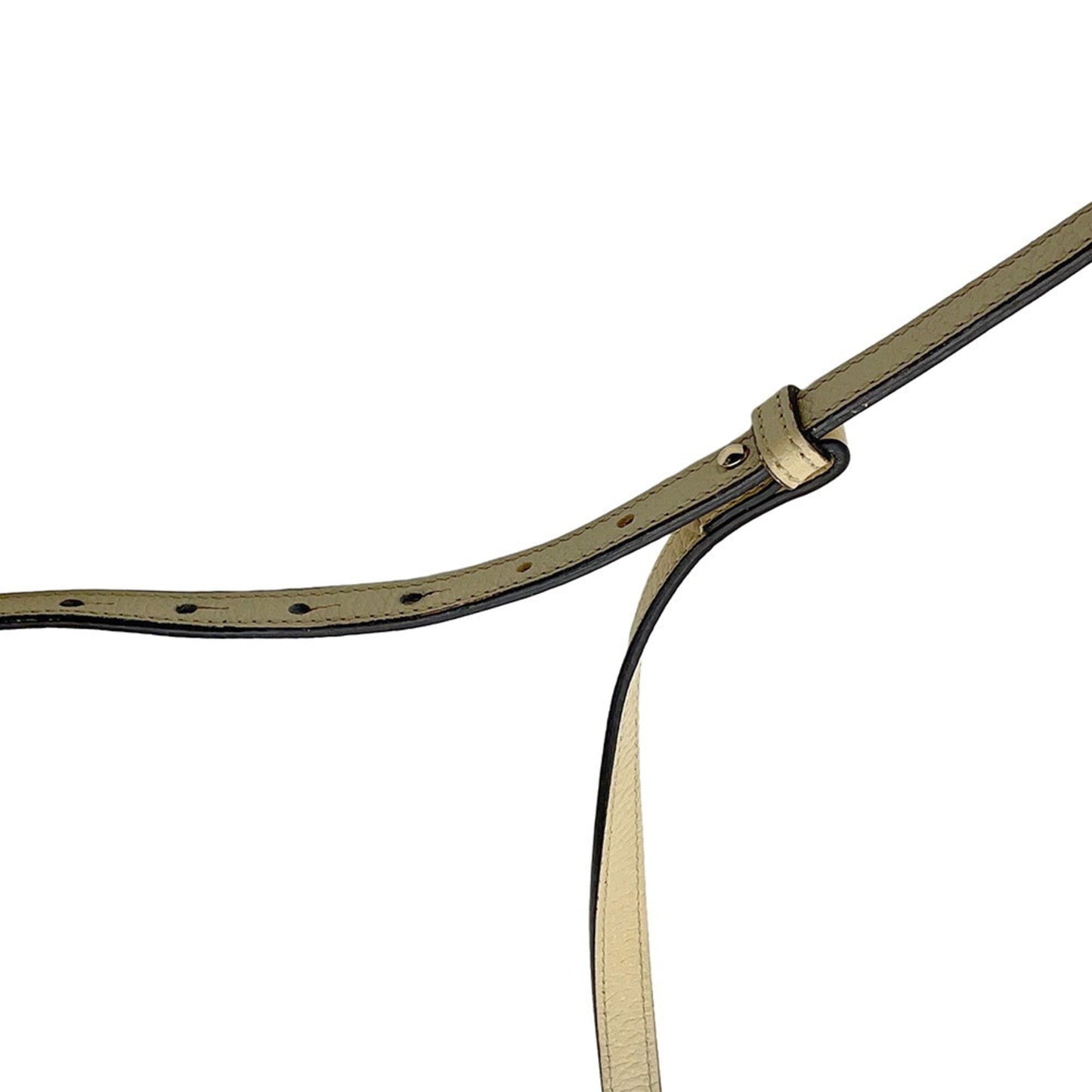 Gucci Gg Canvas Ivory Gg Canvas Leather Shoulder Bag ( )