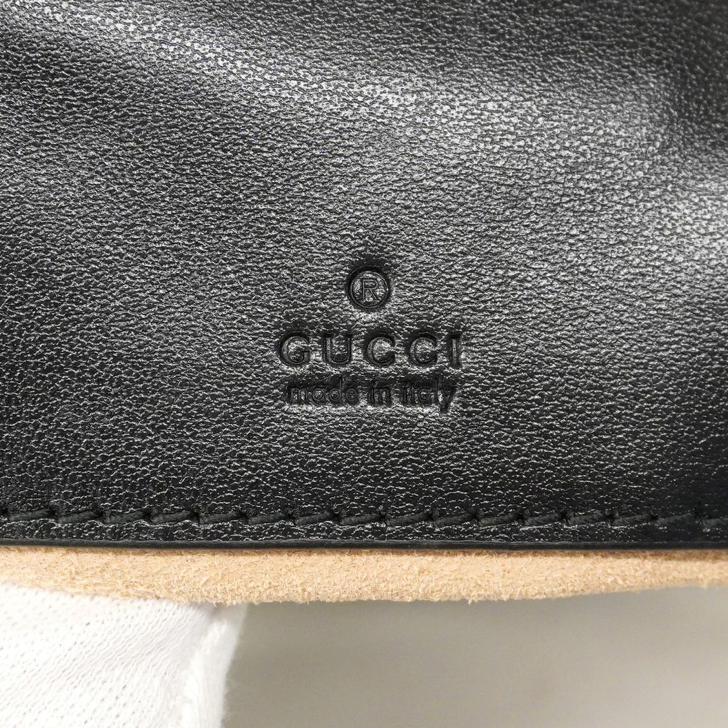 Gucci Black Leather Shoulder Bag ( )