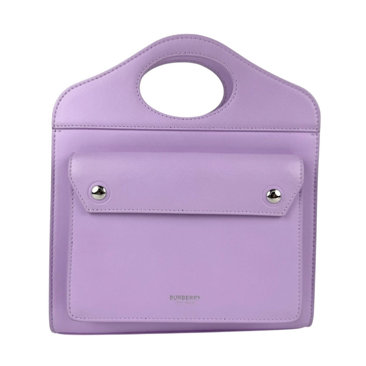 Burberry Purple Leather Handbag Shoulder Bag ( )