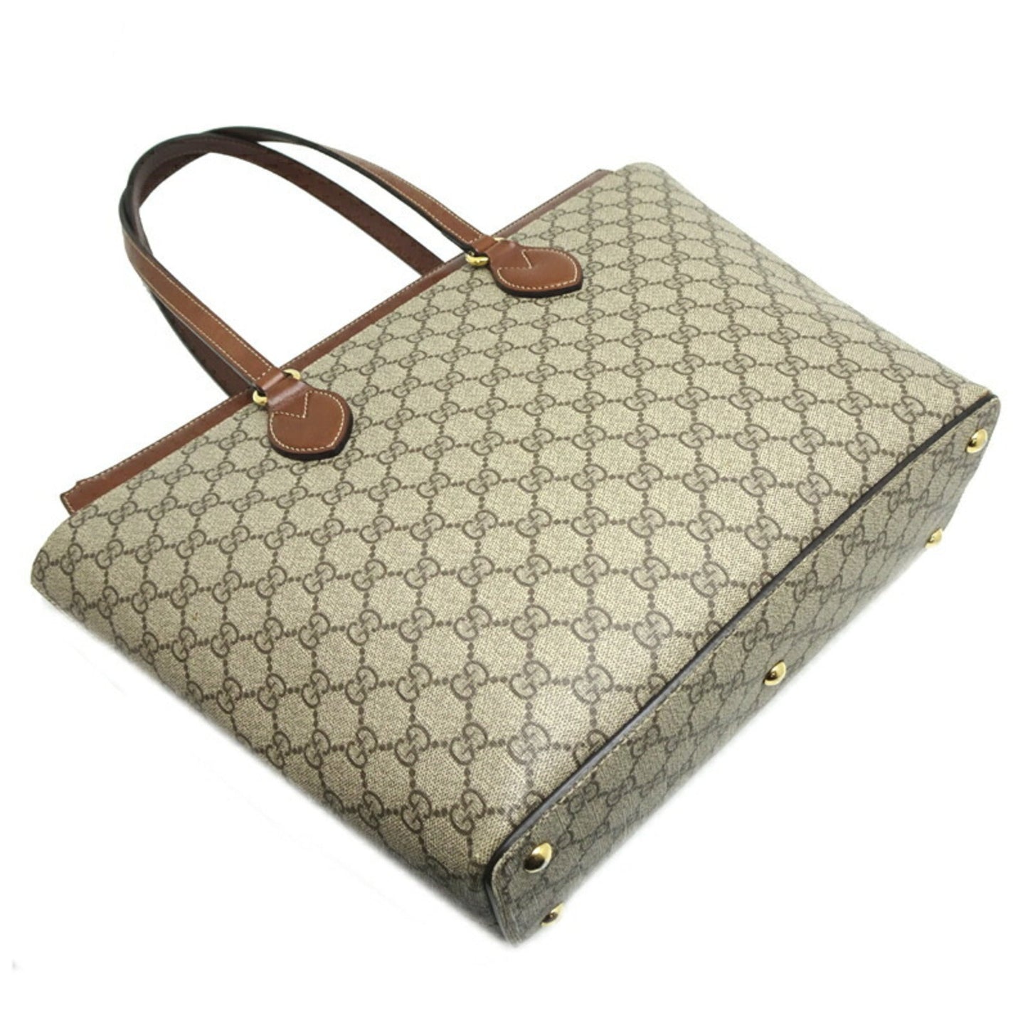 Gucci Beige Gg Supreme Shoulder Bag Tote Bag ( )