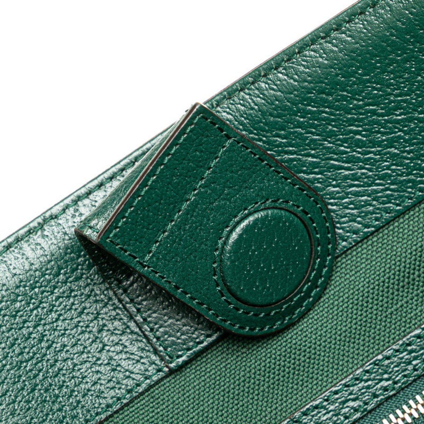 Gucci Ophidia Beige Green Multi-Color Canvas Leather Tote Bag ( )