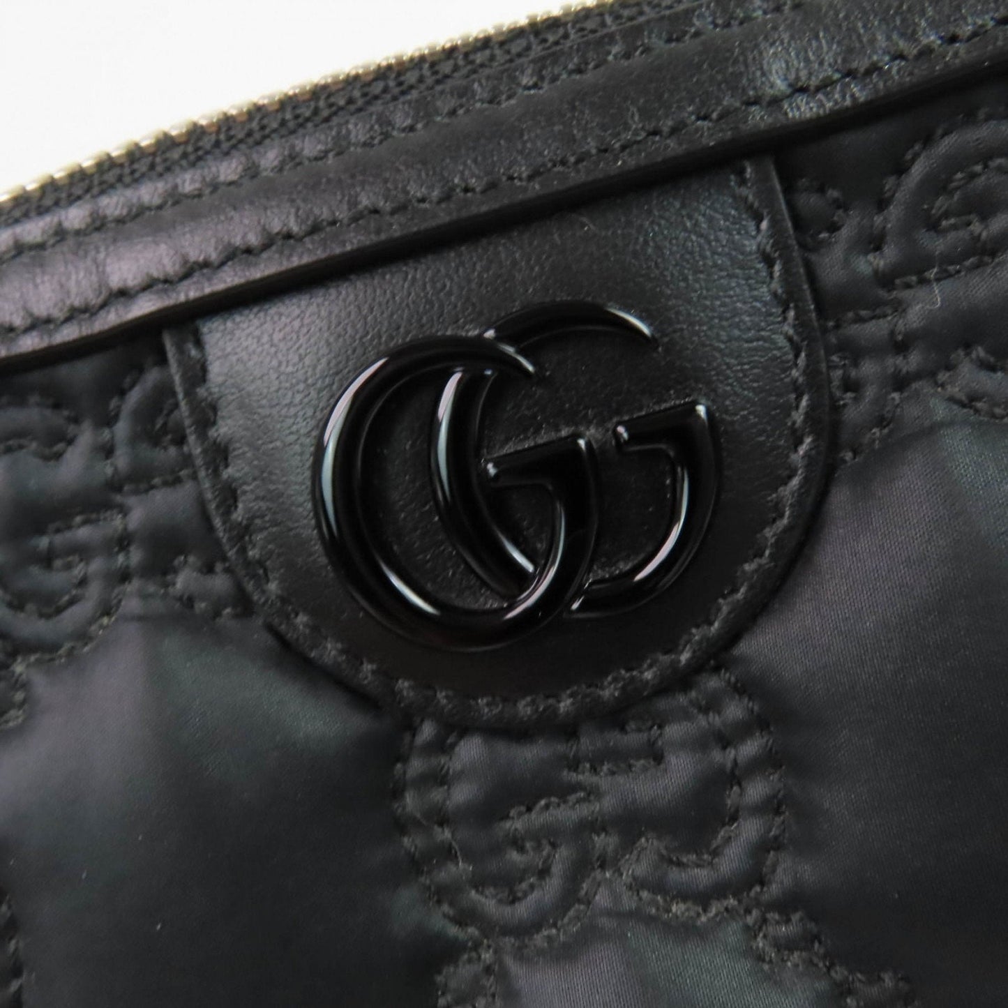 Gucci Black Purple Nylon Pouch ( )