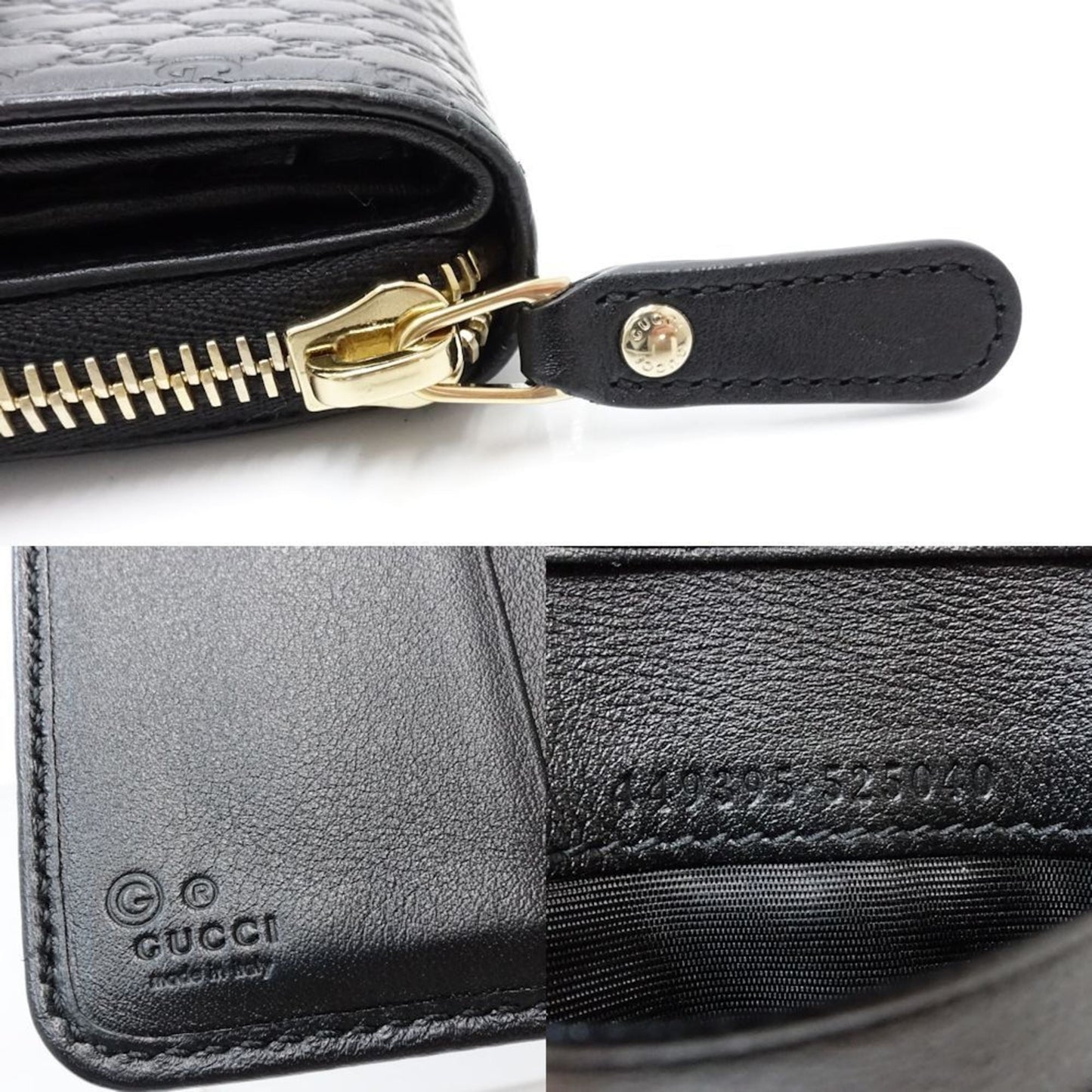 Gucci Black Leather Wallet (Bi-Fold) ( )