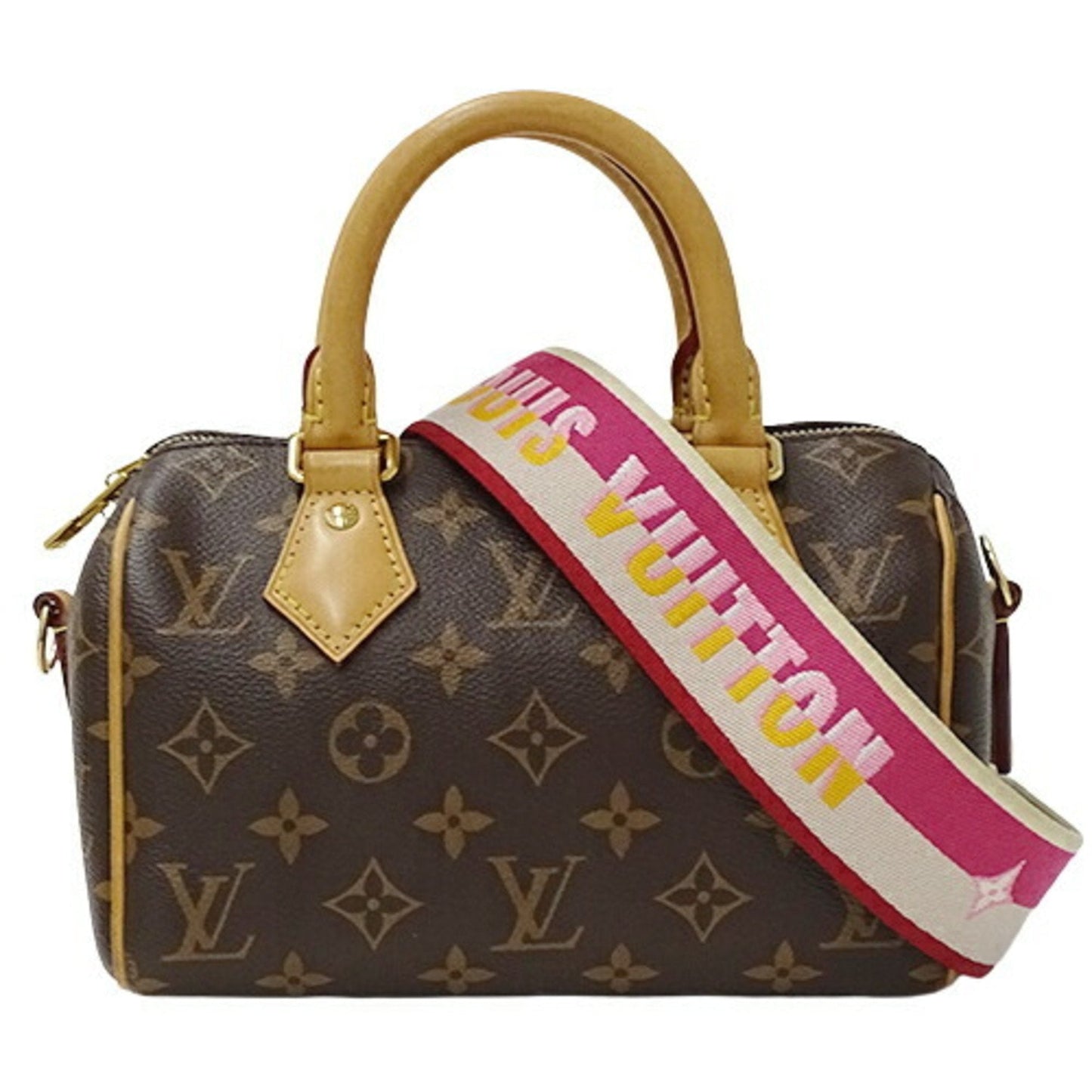 LOUIS VUITTON Bag Monogram Women's Handbag Shoulder 2way Speedy Bandouliere 20 Fuchsia M45948 Brown