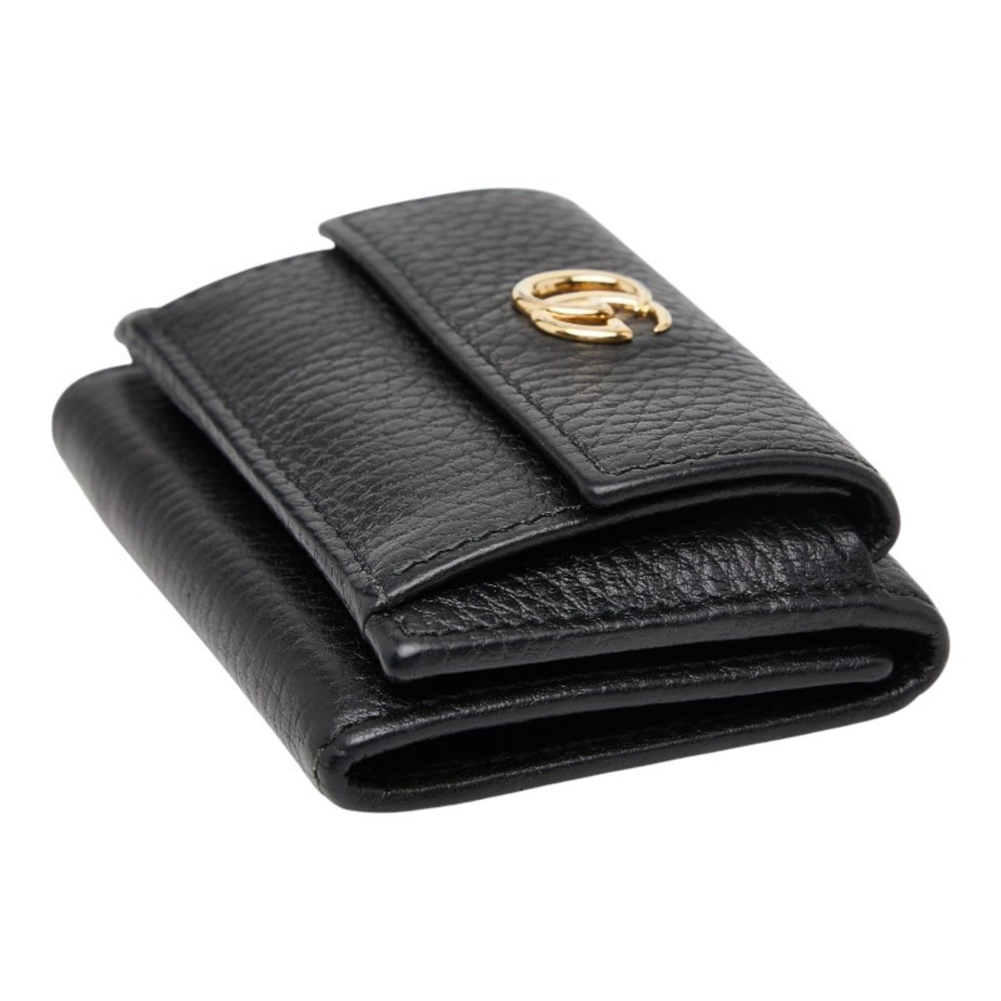 Gucci Black Leather Wallet (Tri-Fold) ( )