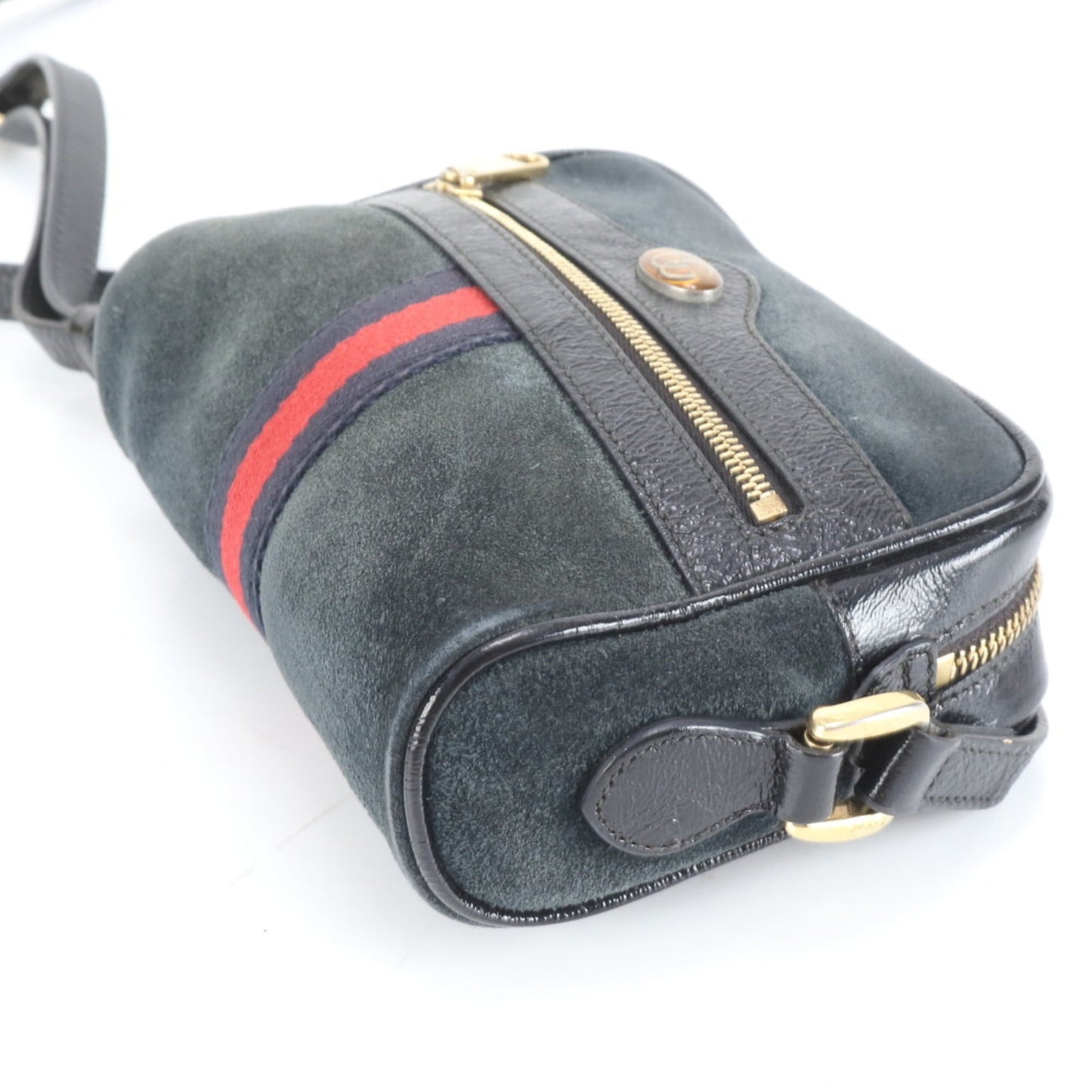 Gucci Black Leather Shoulder Bag ( )