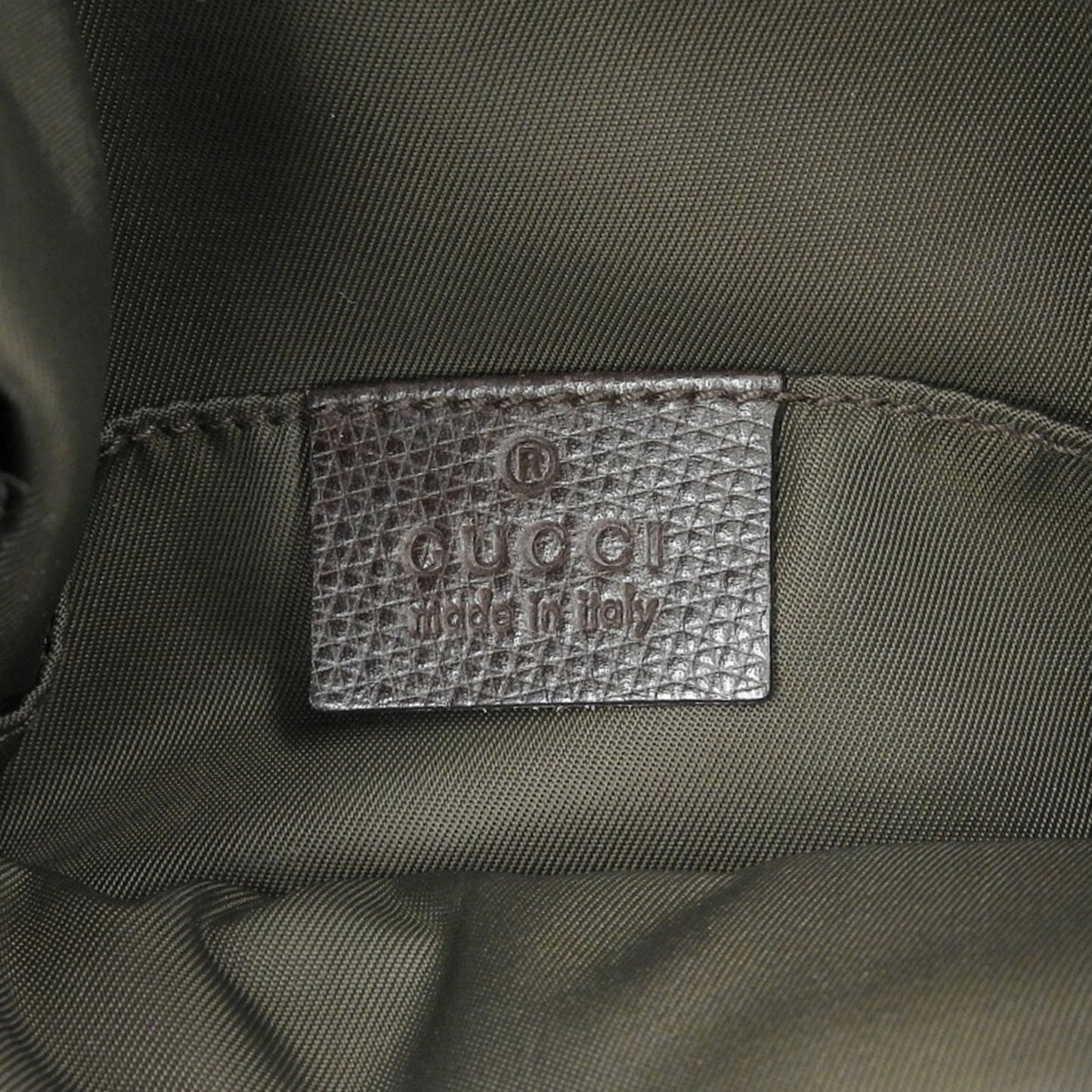 Gucci Brown Dark Brown Nylon Shoulder Bag ( )