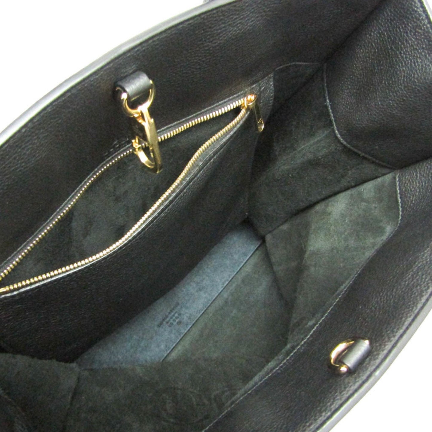 Gucci Black Leather Shoulder Bag Tote Bag ( )