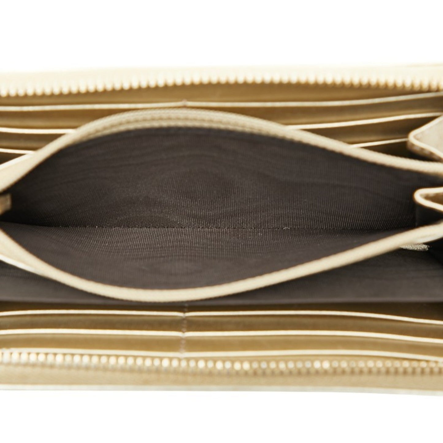 Gucci Gold Beige Canvas Leather Long Wallet (Bi-Fold) ( )