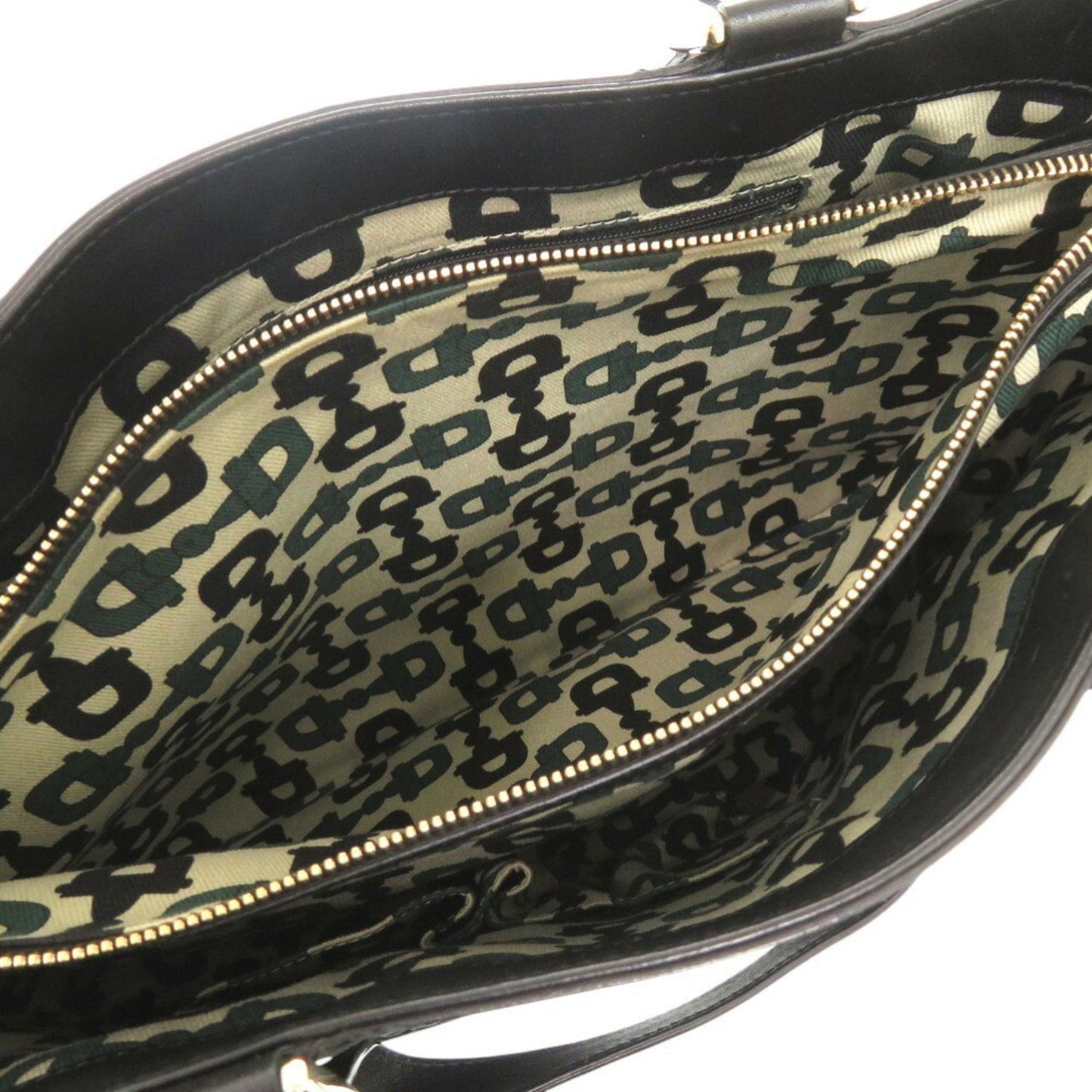 Gucci Black Leather Handbag Tote Bag ( )