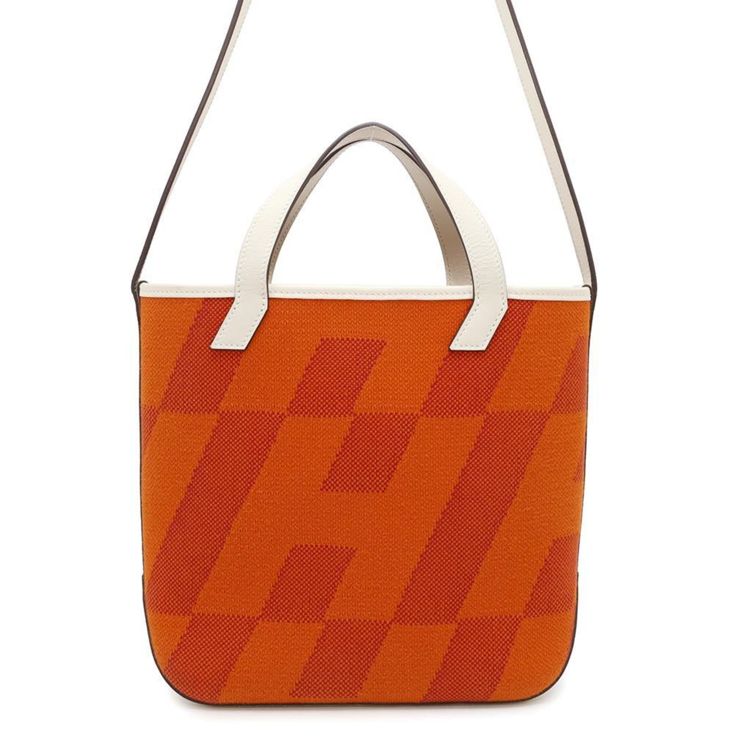 Hermes Kara Feu Swift Leather Toile H Tote Bag ( )