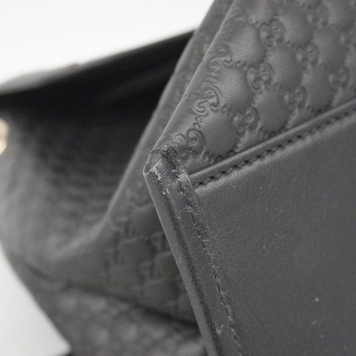 Gucci Black Leather Backpack ( )