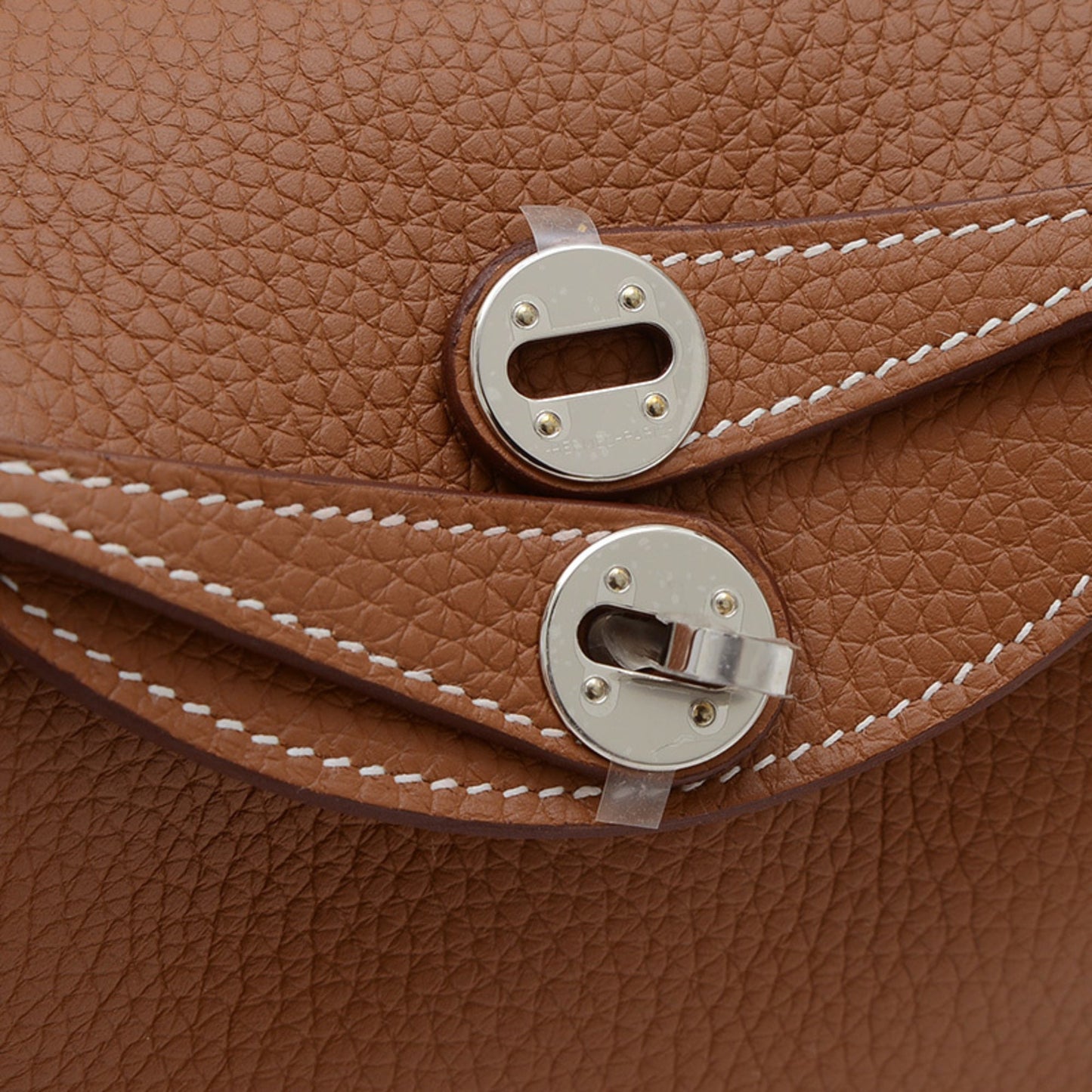 Hermes Brown Taurillon Clemence Leather Shoulder Bag ( )