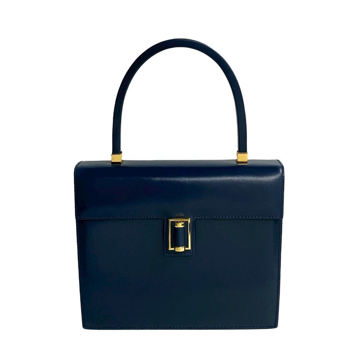 Gucci Navy Leather Handbag ( )