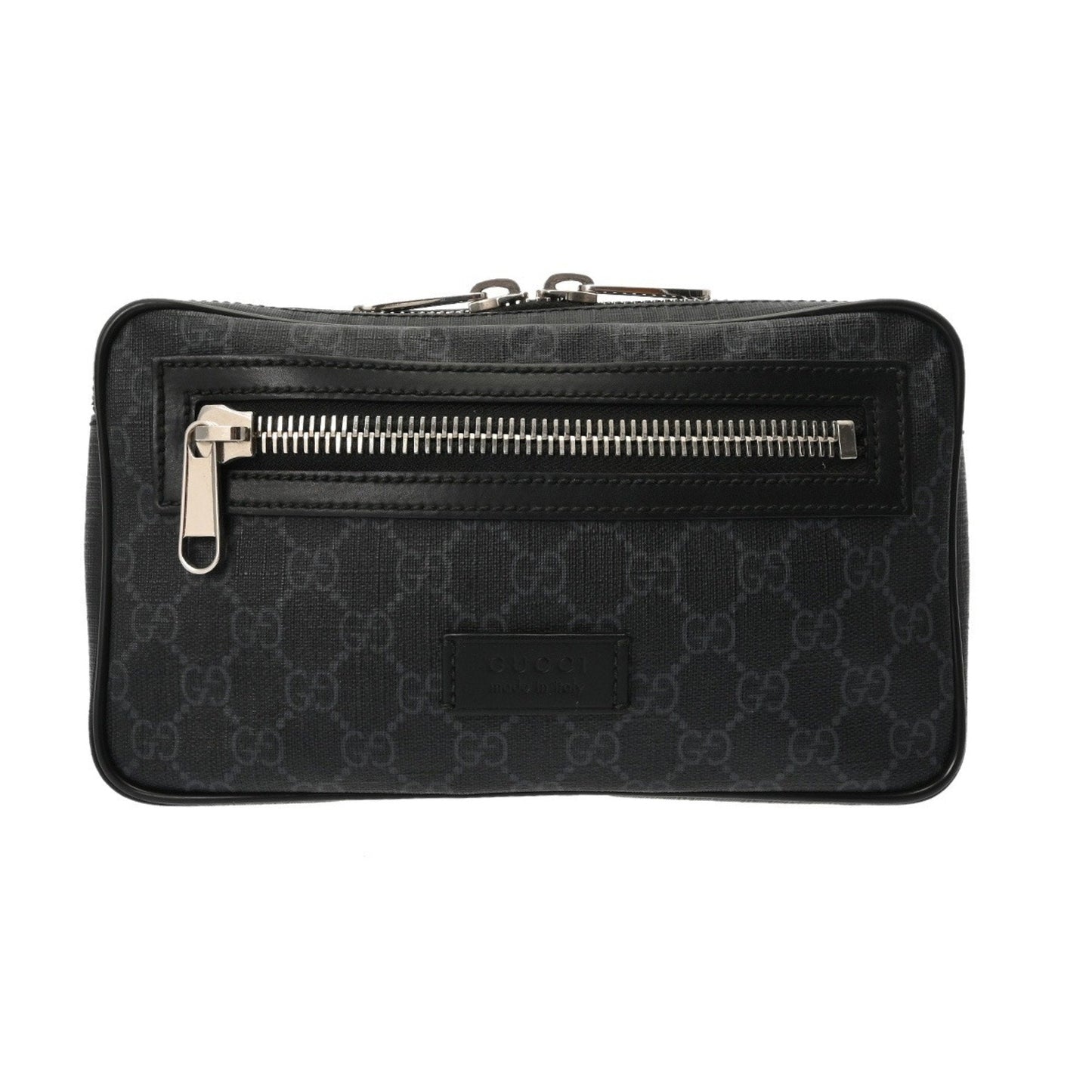 Gucci Black Gray Gg Supreme Canvas Sling Bag ( )