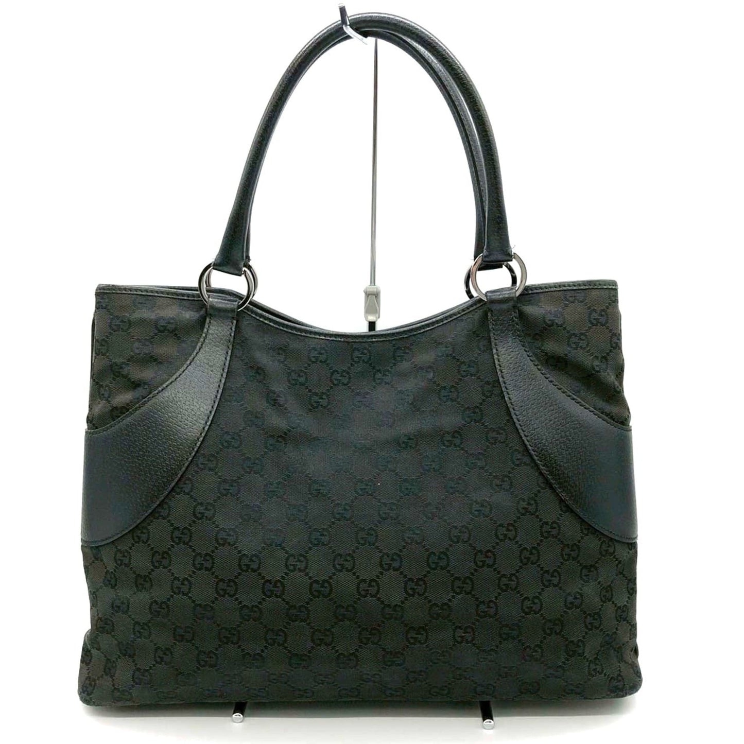 Gucci Gg Canvas Black Gg Canvas Handbag Tote Bag ( )