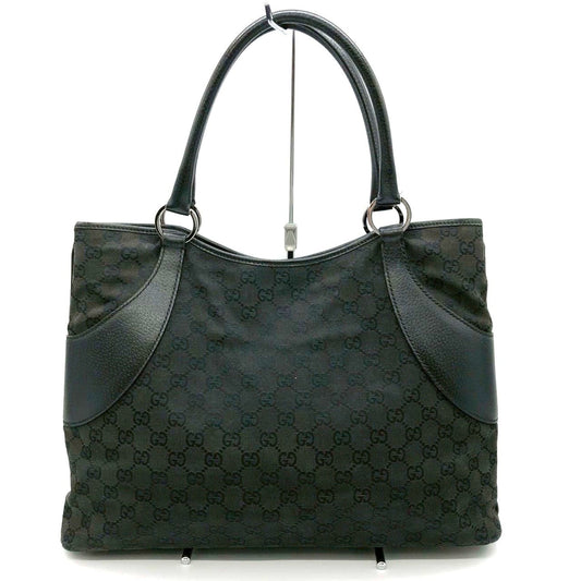 Gucci Gg Canvas Black Gg Canvas Handbag Tote Bag ( )