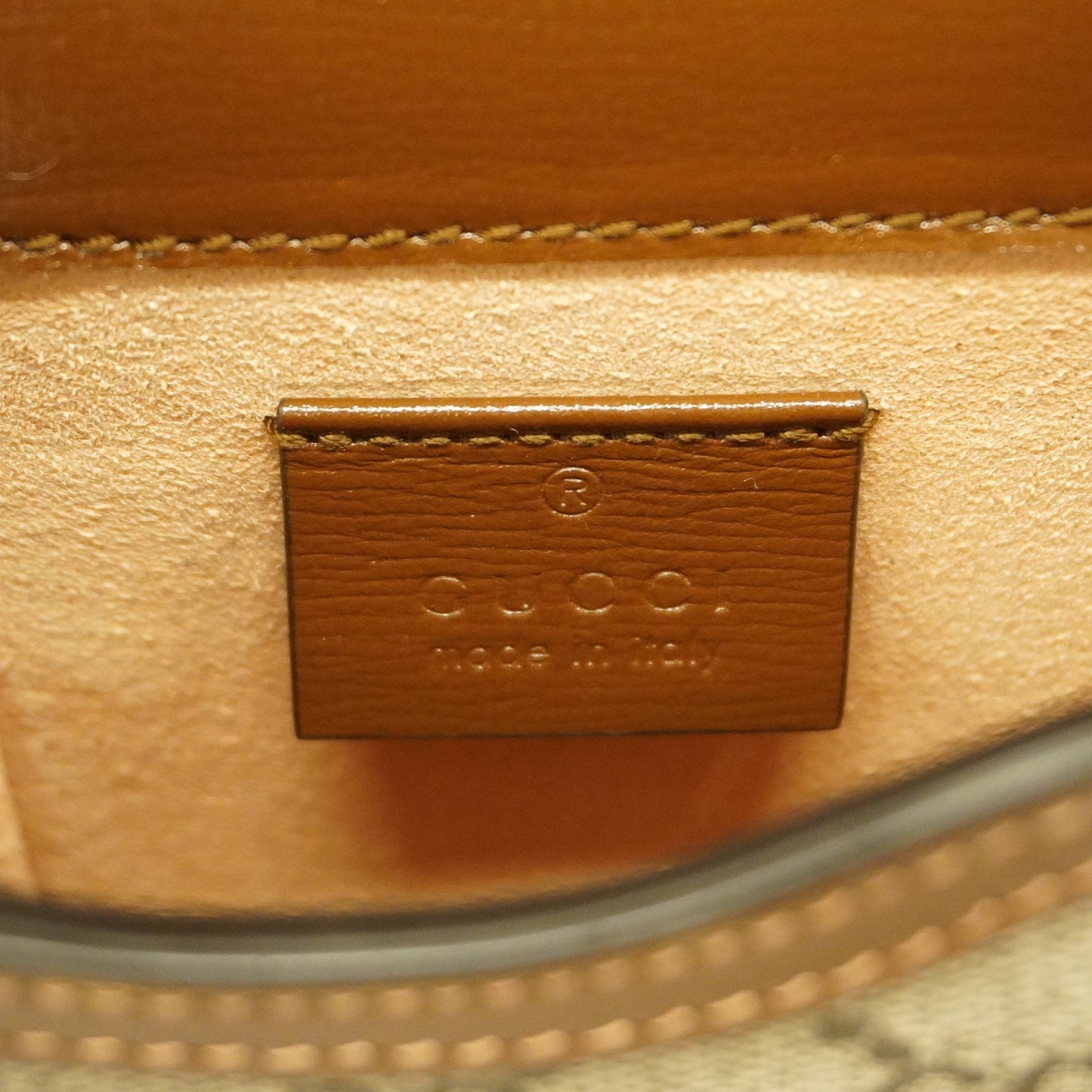 GUCCI Auth  Horsebit 625615 Women's GG Supreme Shoulder Bag Beige,Brown