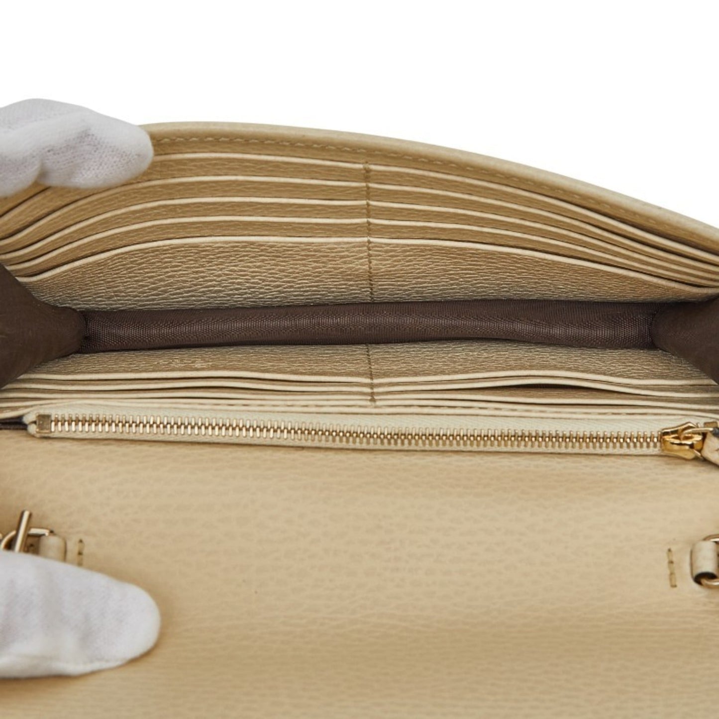 Gucci White Leather Shoulder Bag ( )