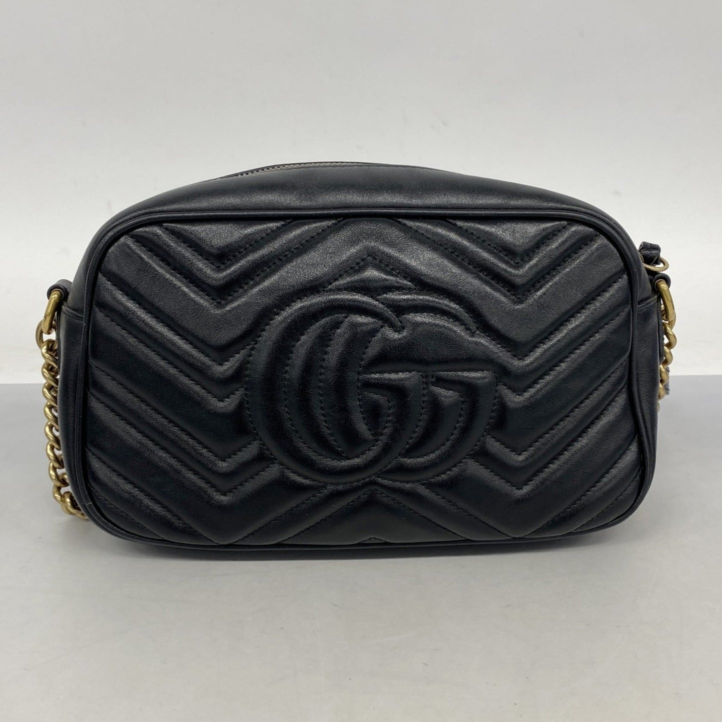 Gucci Black Leather Shoulder Bag ( )