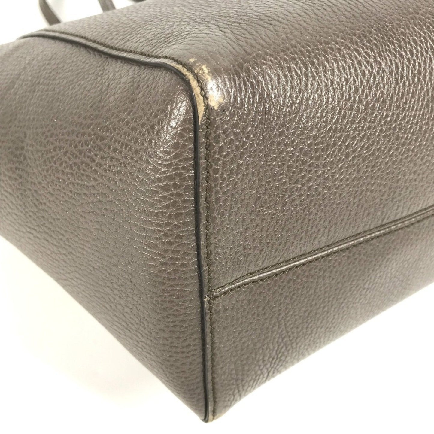 Gucci Gray Pink Leather Shoulder Bag Tote Bag ( )