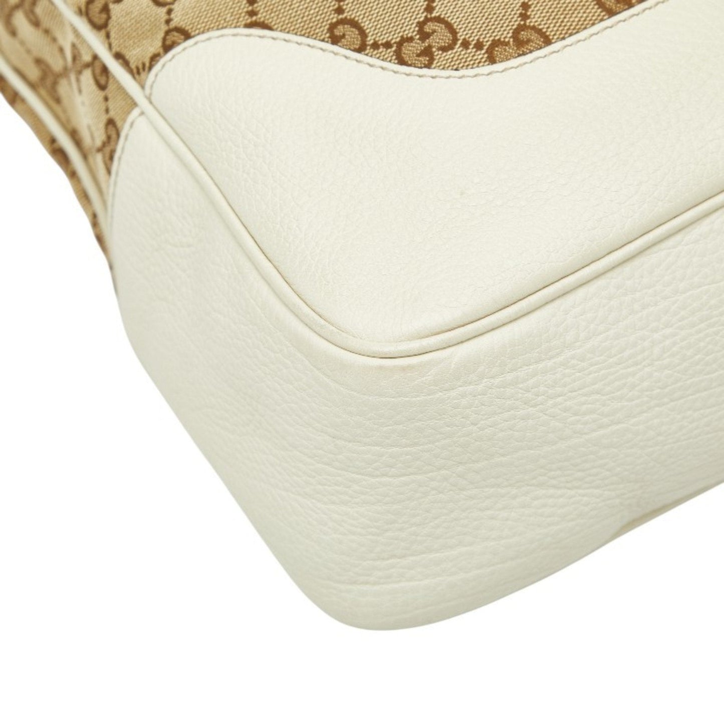 Gucci Gg Canvas Beige Ivory Gg Canvas Leather Handbag Shoulder Bag ( )