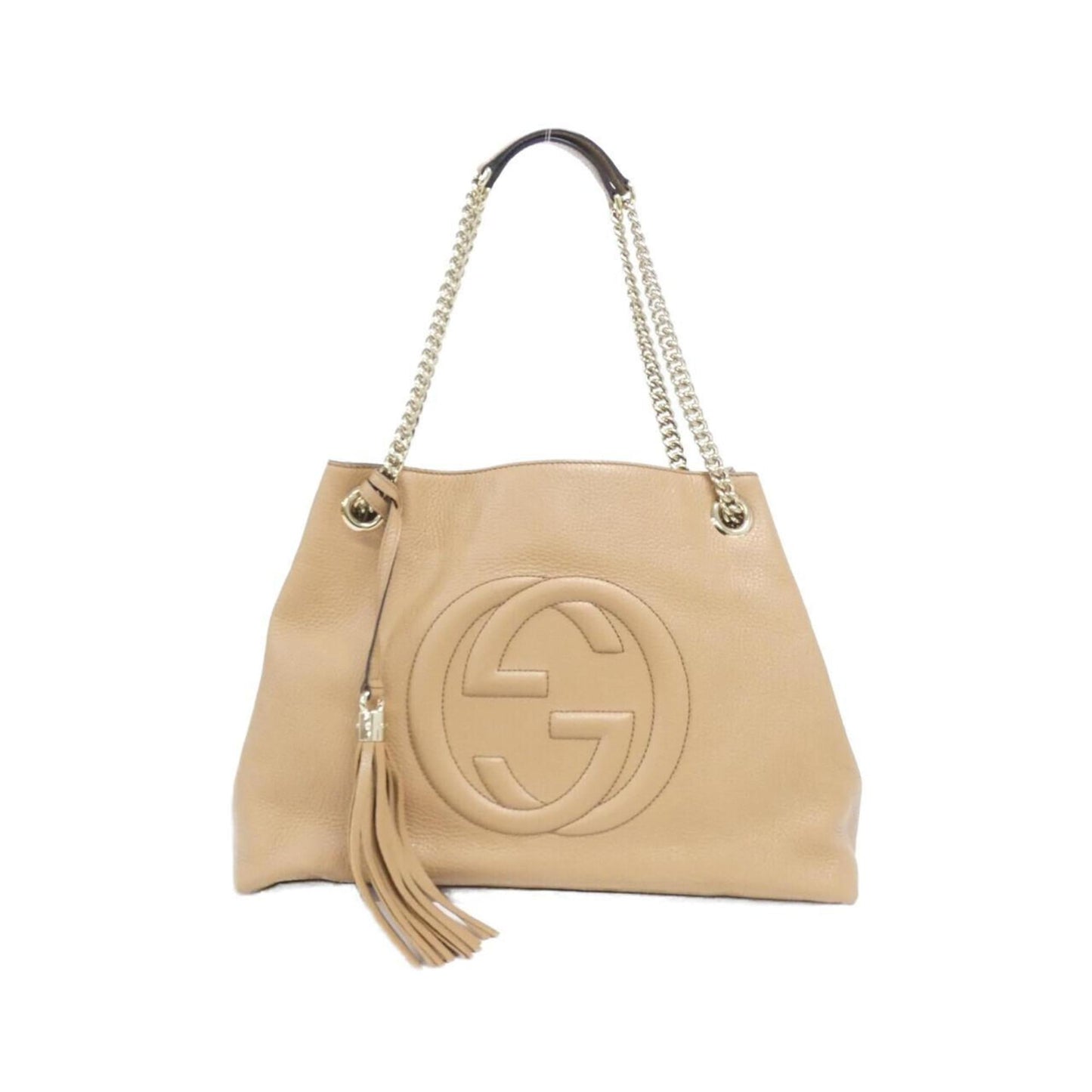 Gucci Beige Leather Shoulder Bag ( )