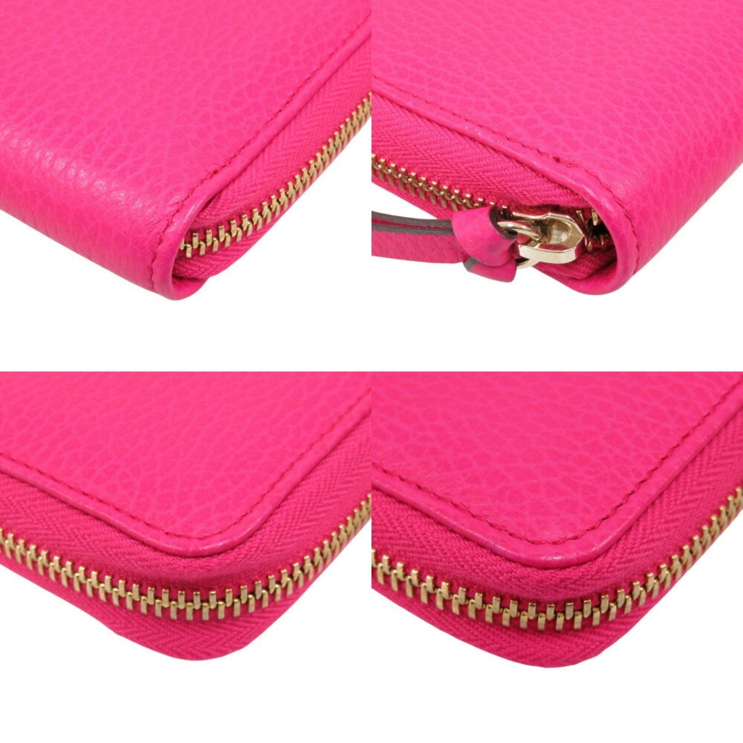 Gucci Pink Leather Coin Purse/Coin Case ( )