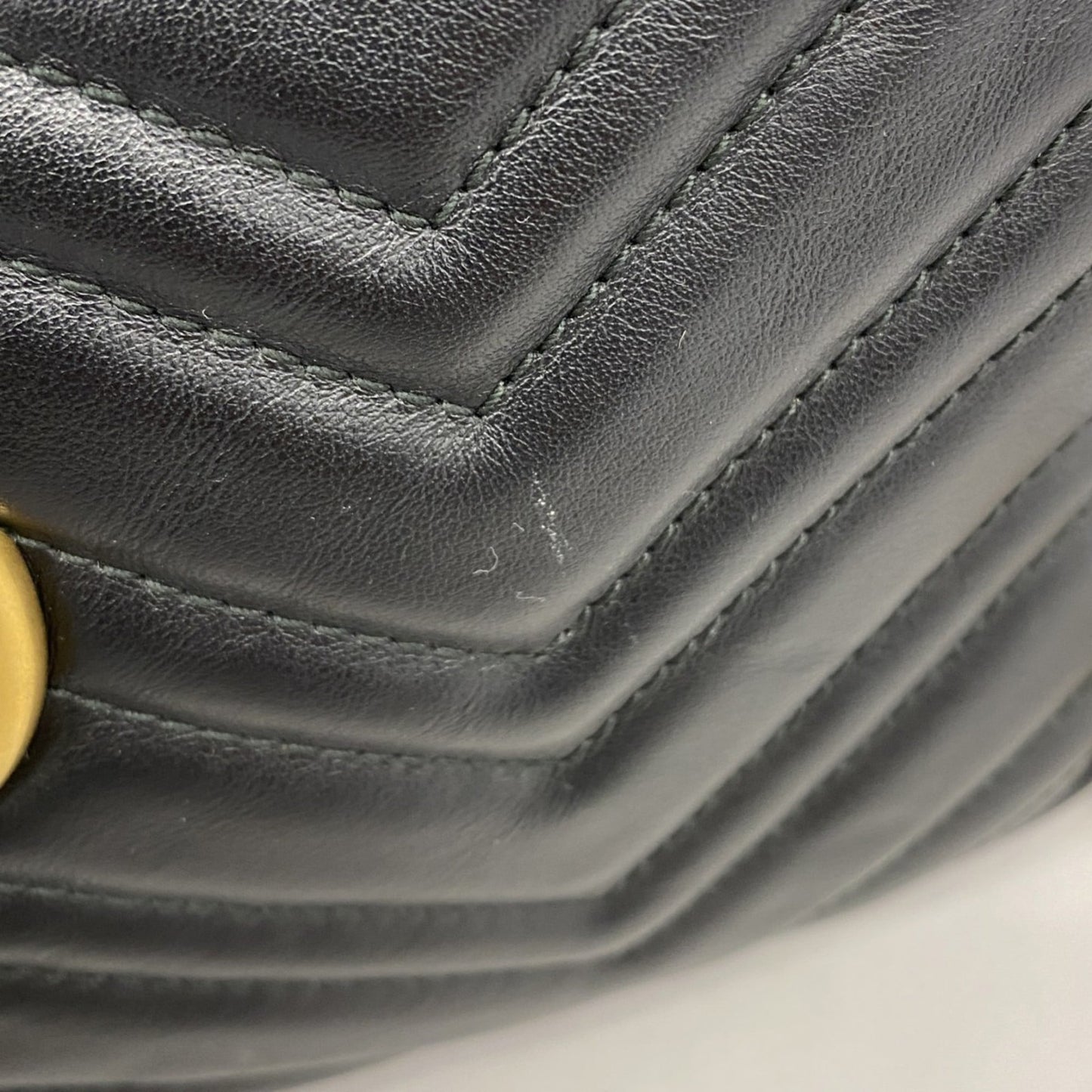 Gucci Black Leather Shoulder Bag ( )