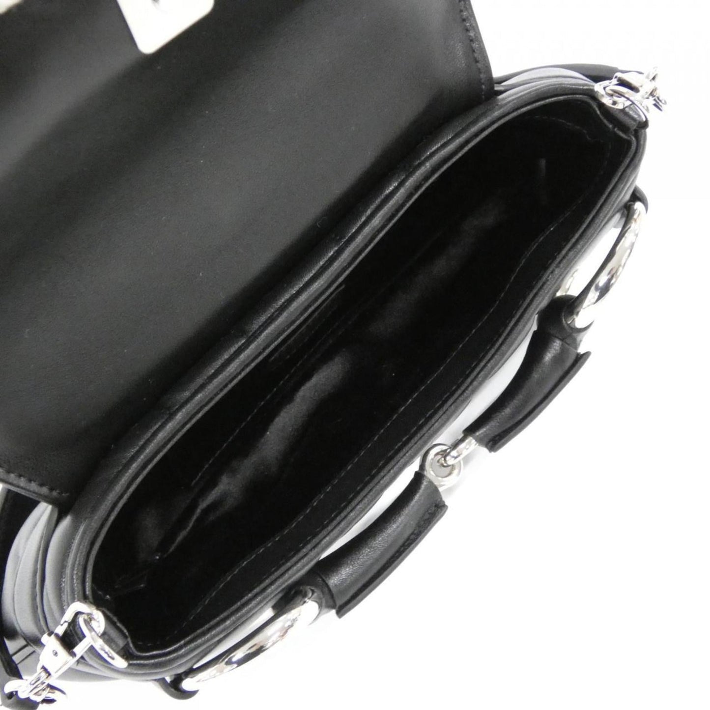 Gucci Black Leather Shoulder Bag ( )