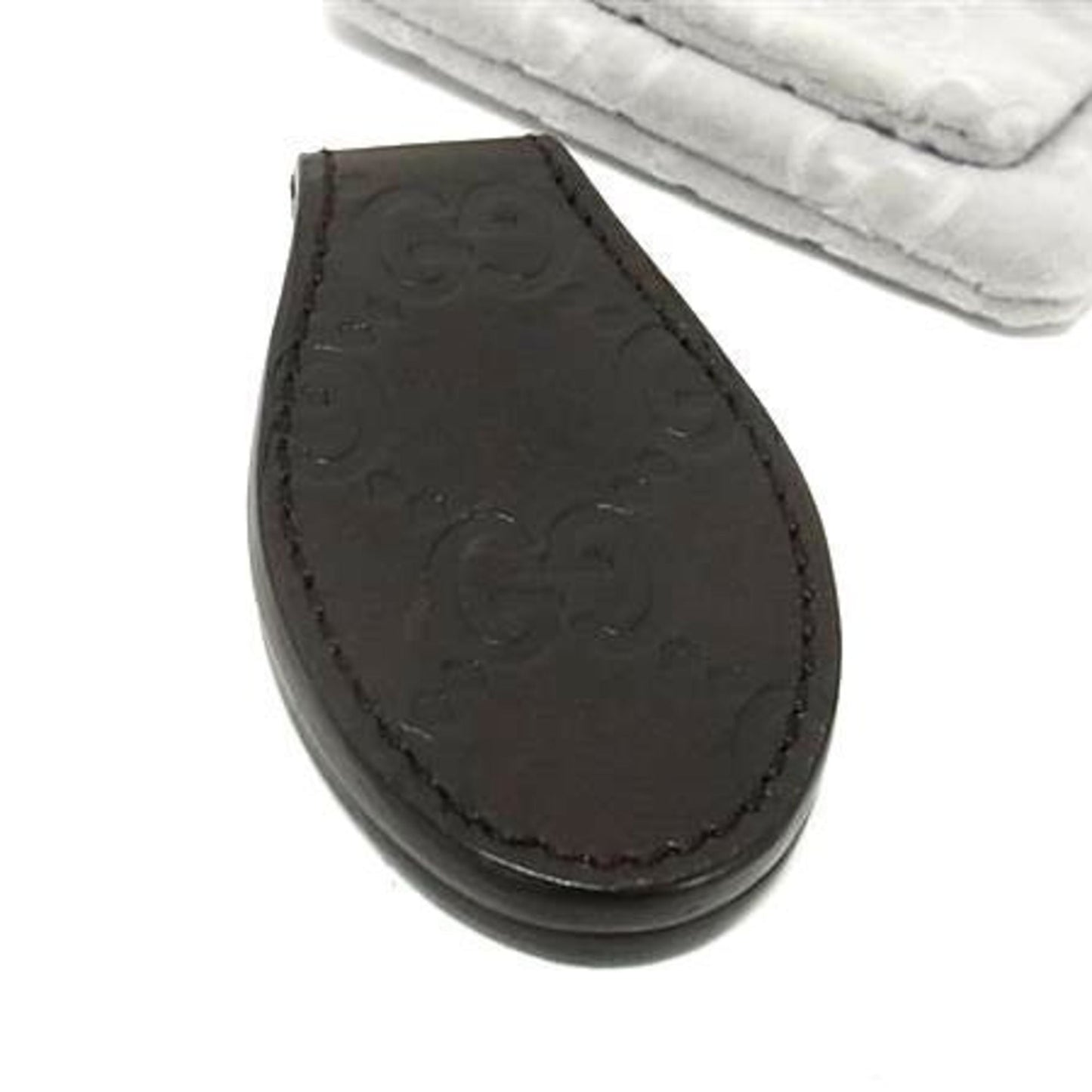Gucci Brown Leather Money Clip ( )